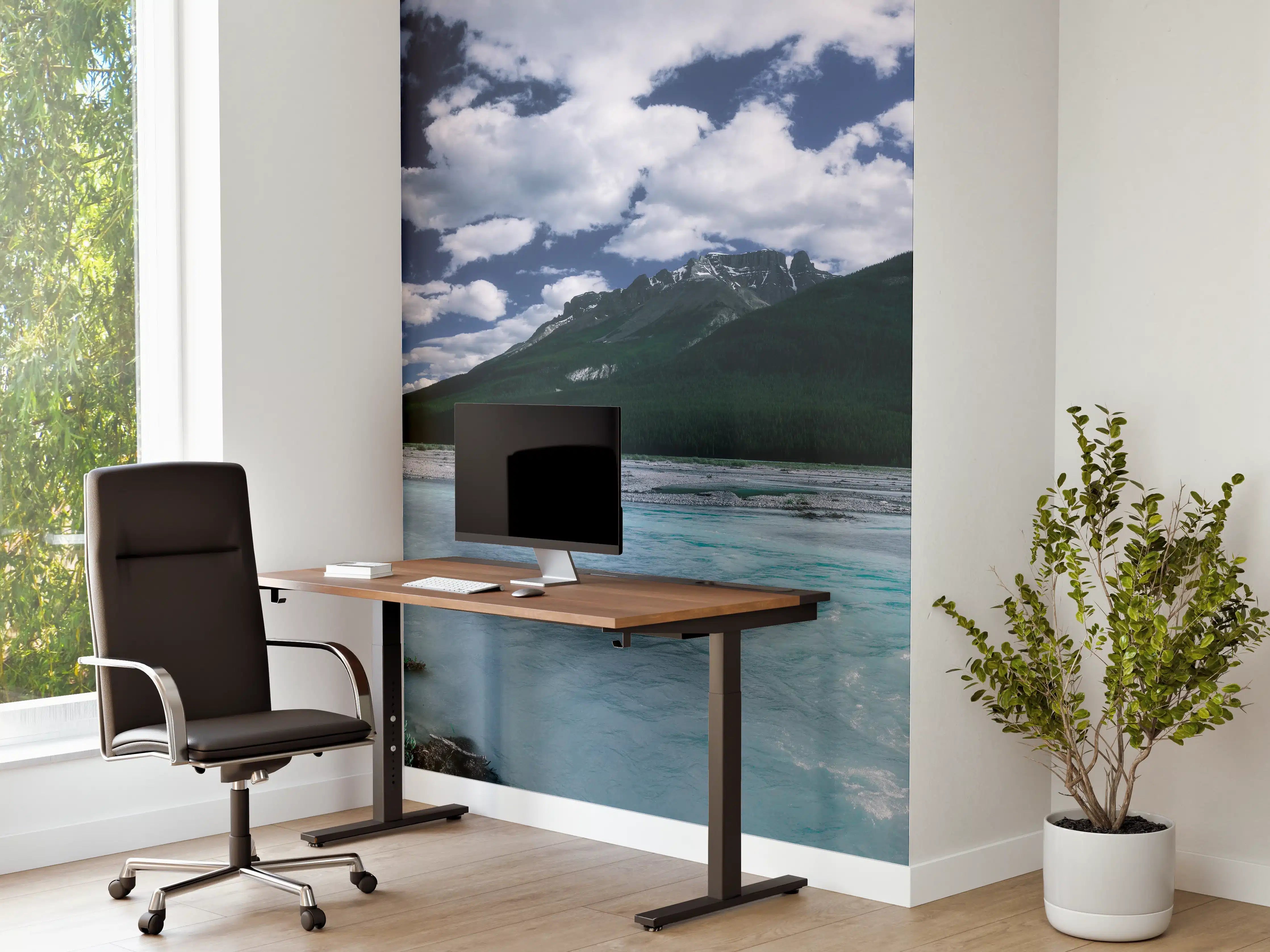 Büro Wandgestaltung - Dramatische Landschaft entlang des Icefields Parkway