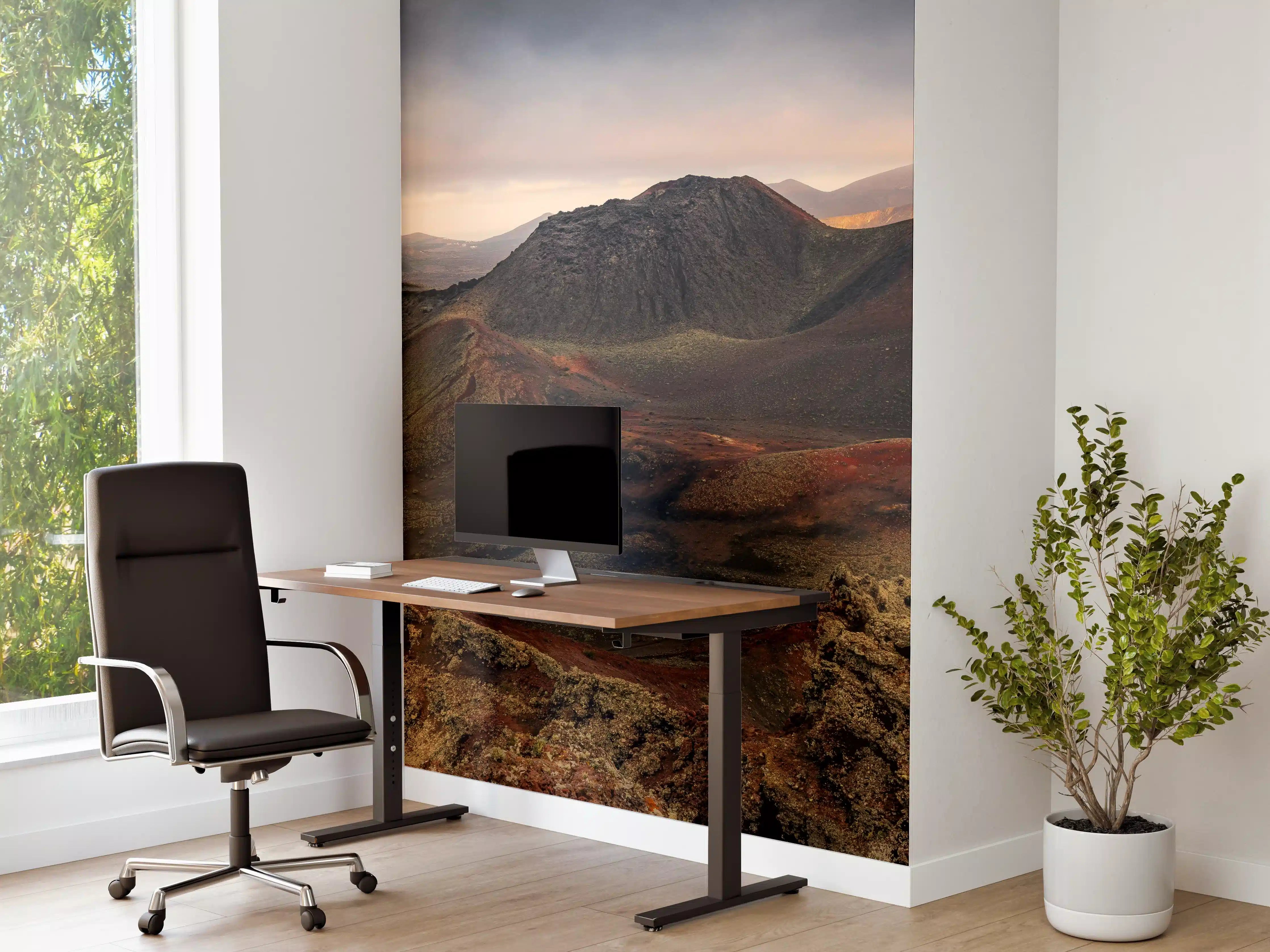 Büro Wandgestaltung - Dramatische Vulkan-Landschaft Lanzarote