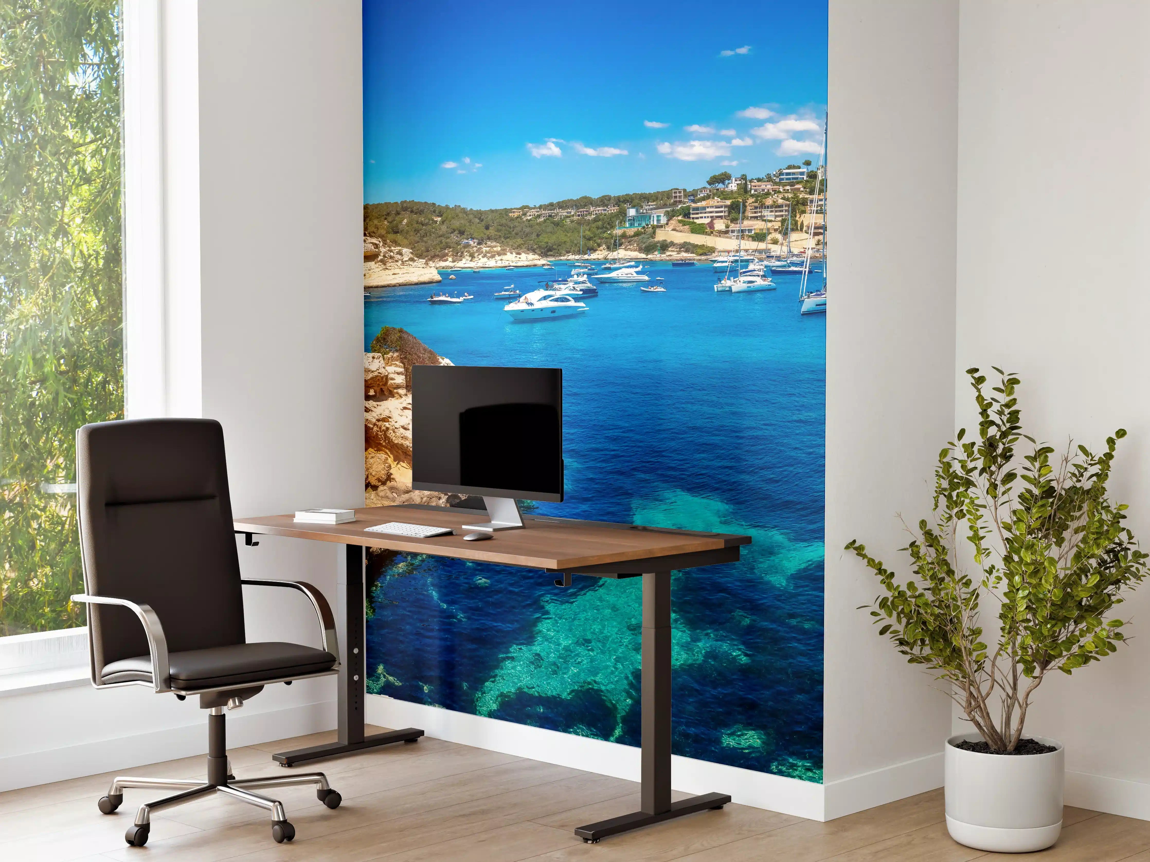 Büro Wandgestaltung - Drei Finger Bucht (Mallorca)