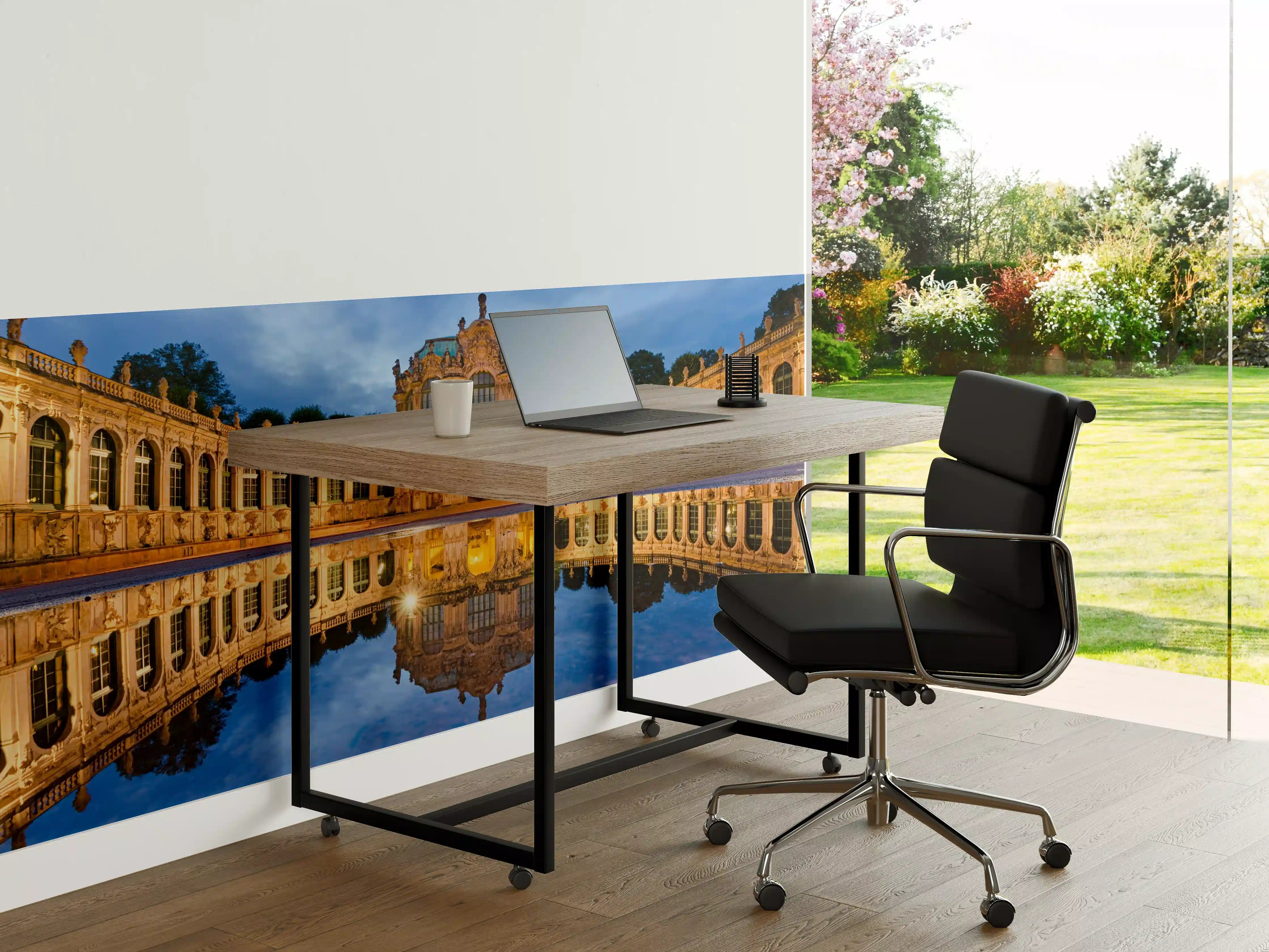 Büro Wandgestaltung - Dresdner Zwinger mit Reflexion