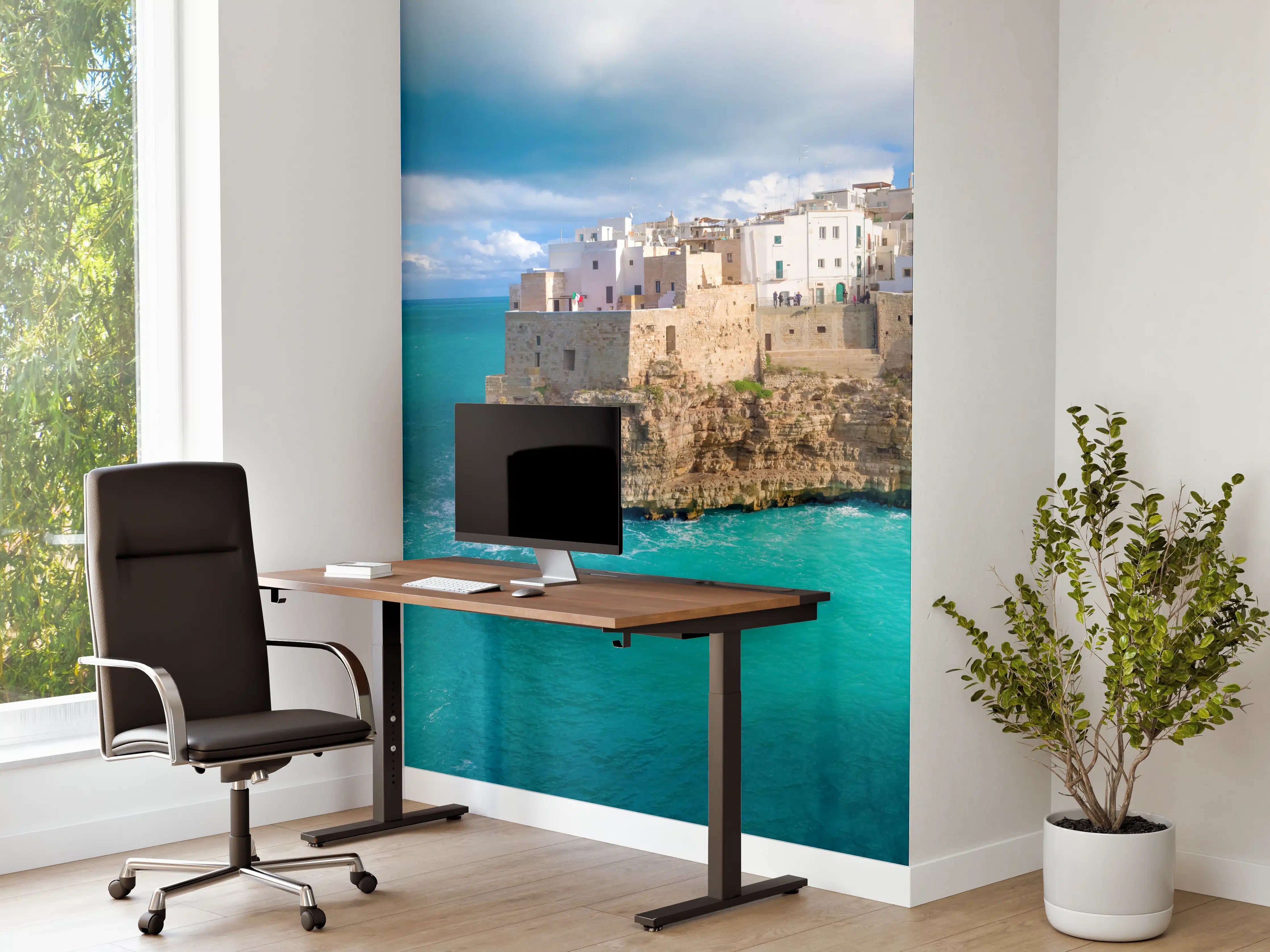 Büro Wandgestaltung - Drohnensicht - Polignano