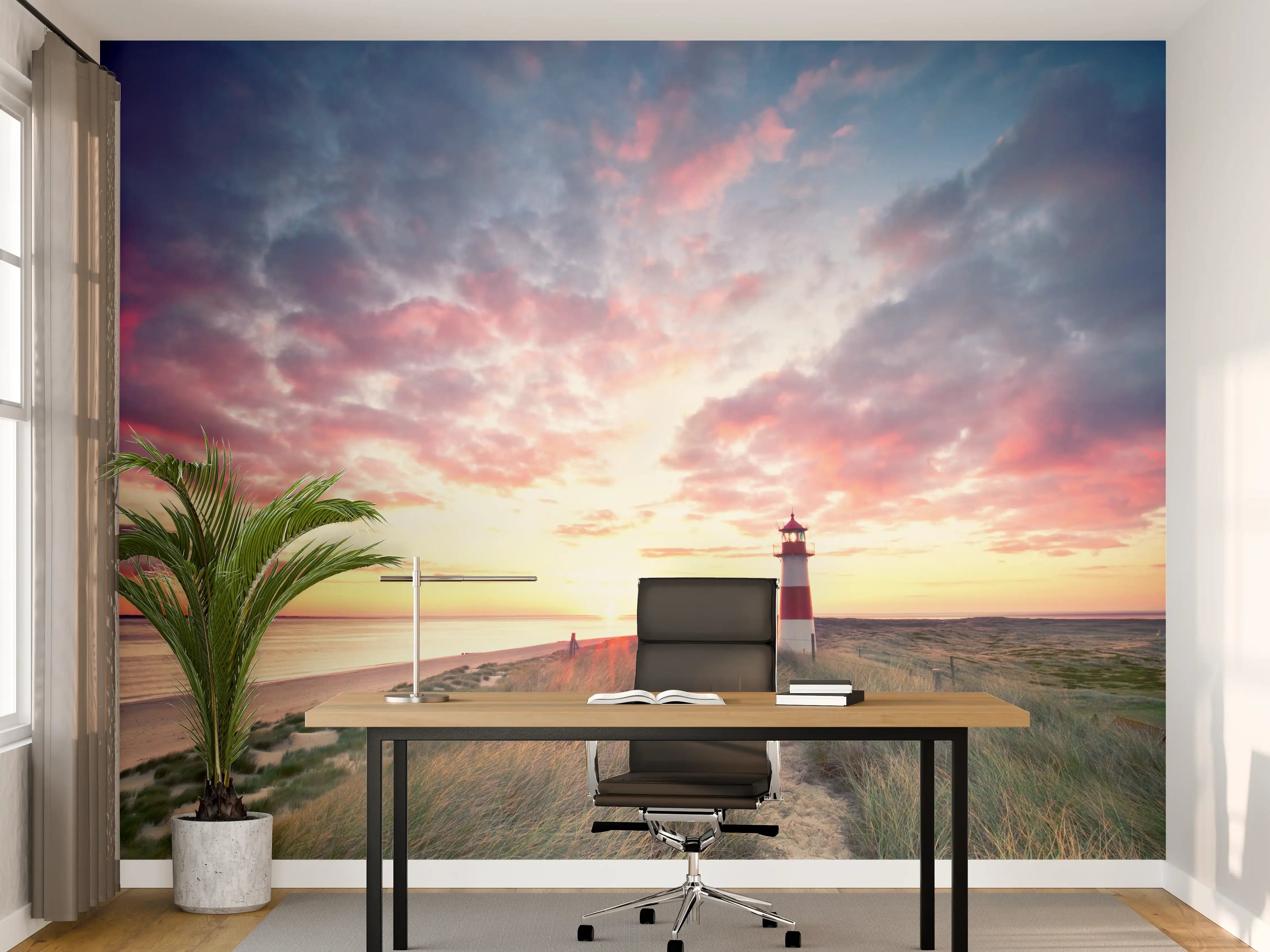 Büro Wandgestaltung - Dünen am Leuchtturm - Sylt