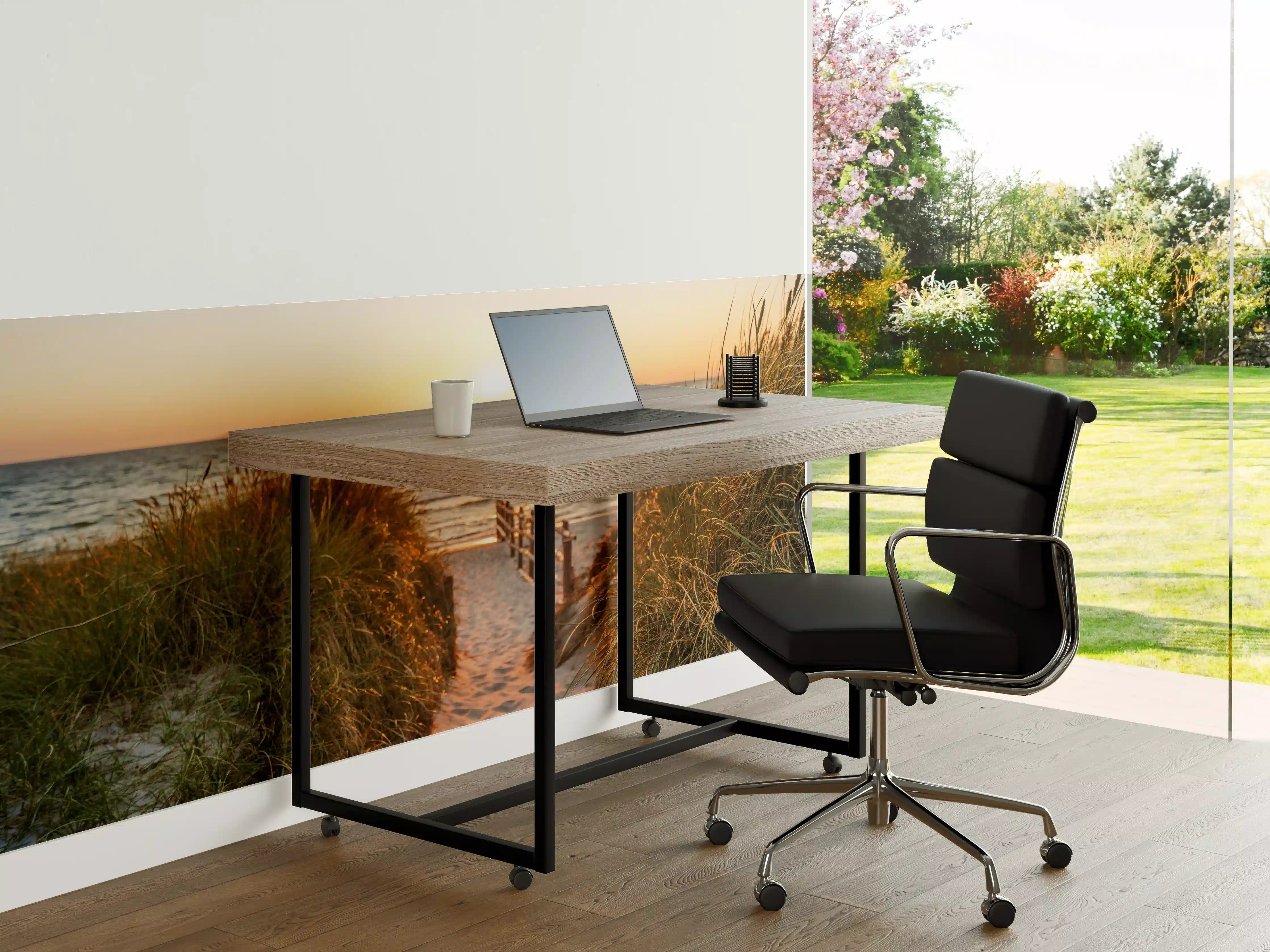 Büro Wandgestaltung - Dünen am Strand an der Nordsee bei Sonnenuntergang