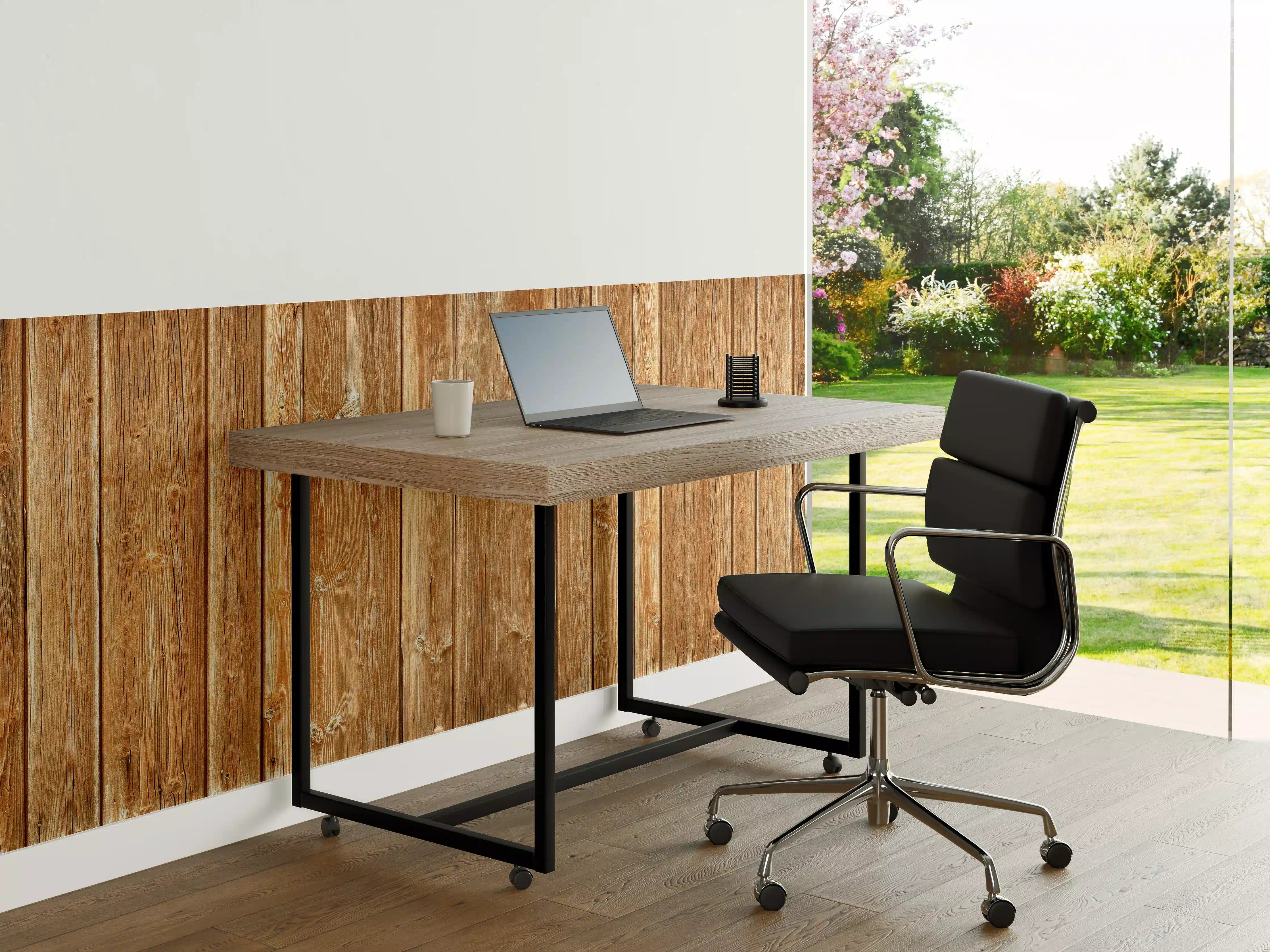 Büro Wandgestaltung - Dünne vertikale Holzplatten