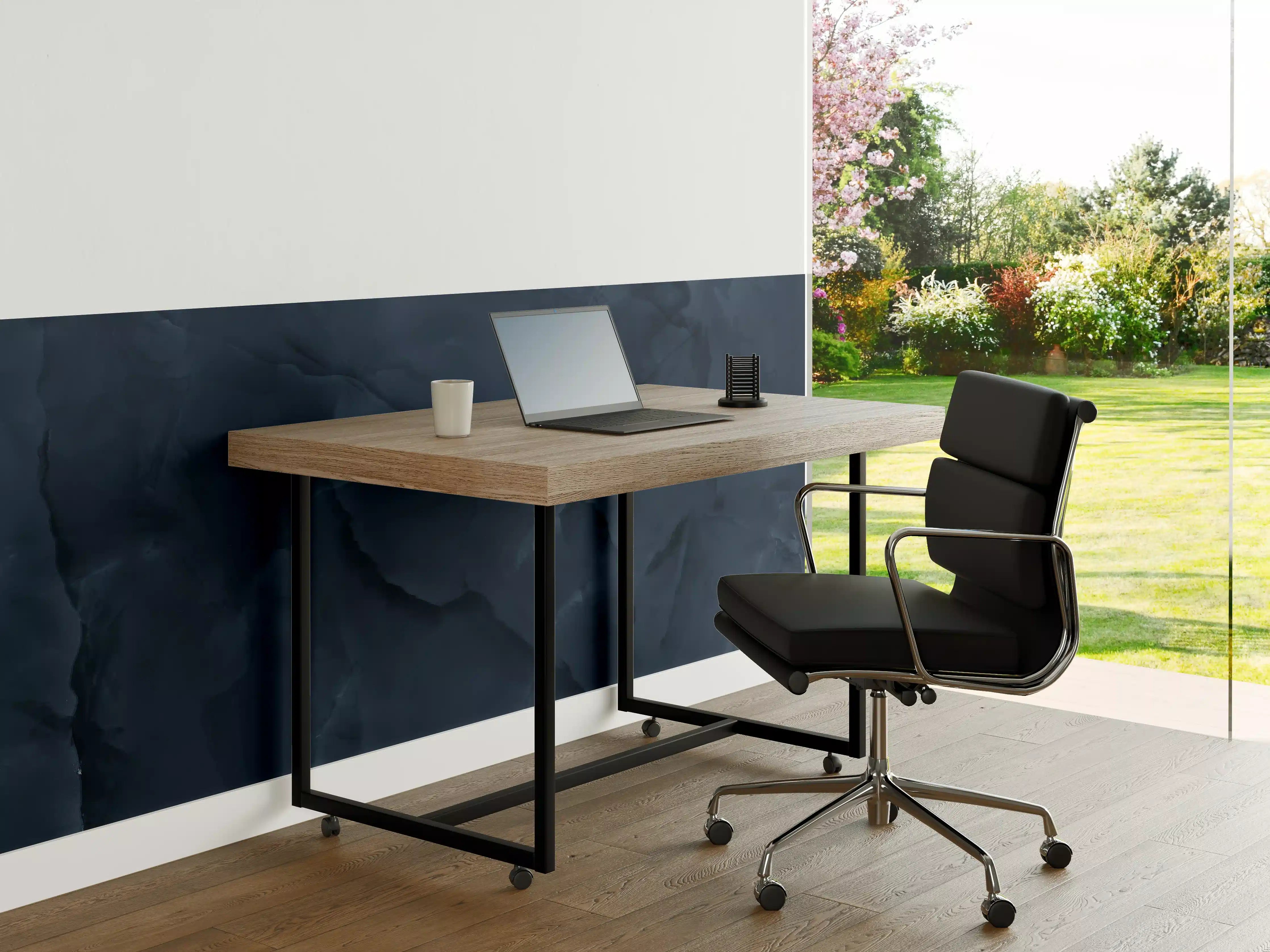 Büro Wandgestaltung - Dunkelblauer Onyx-Marmor