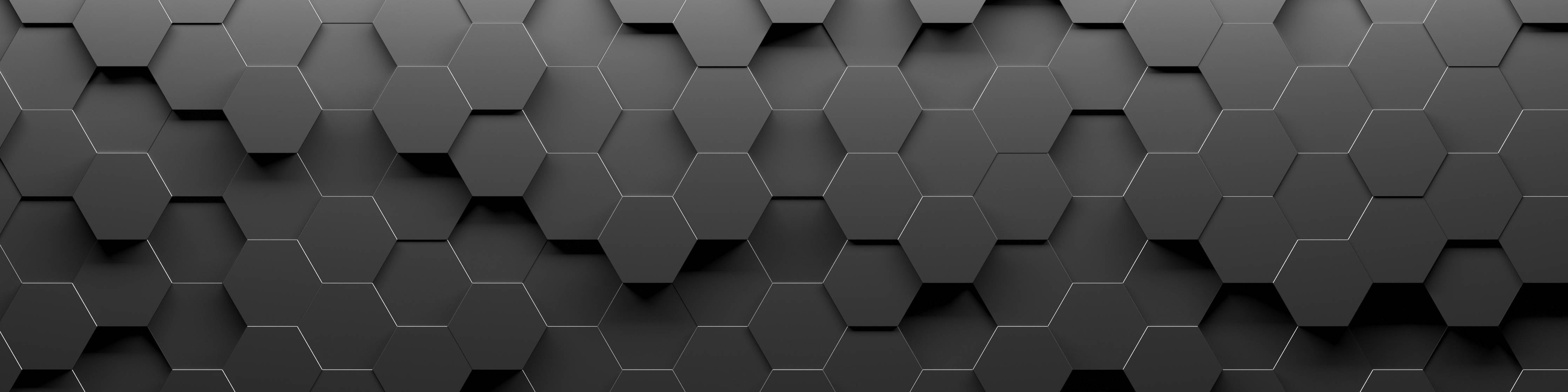 Büro Wandgestaltung-Dunkle Hexagon-Textur