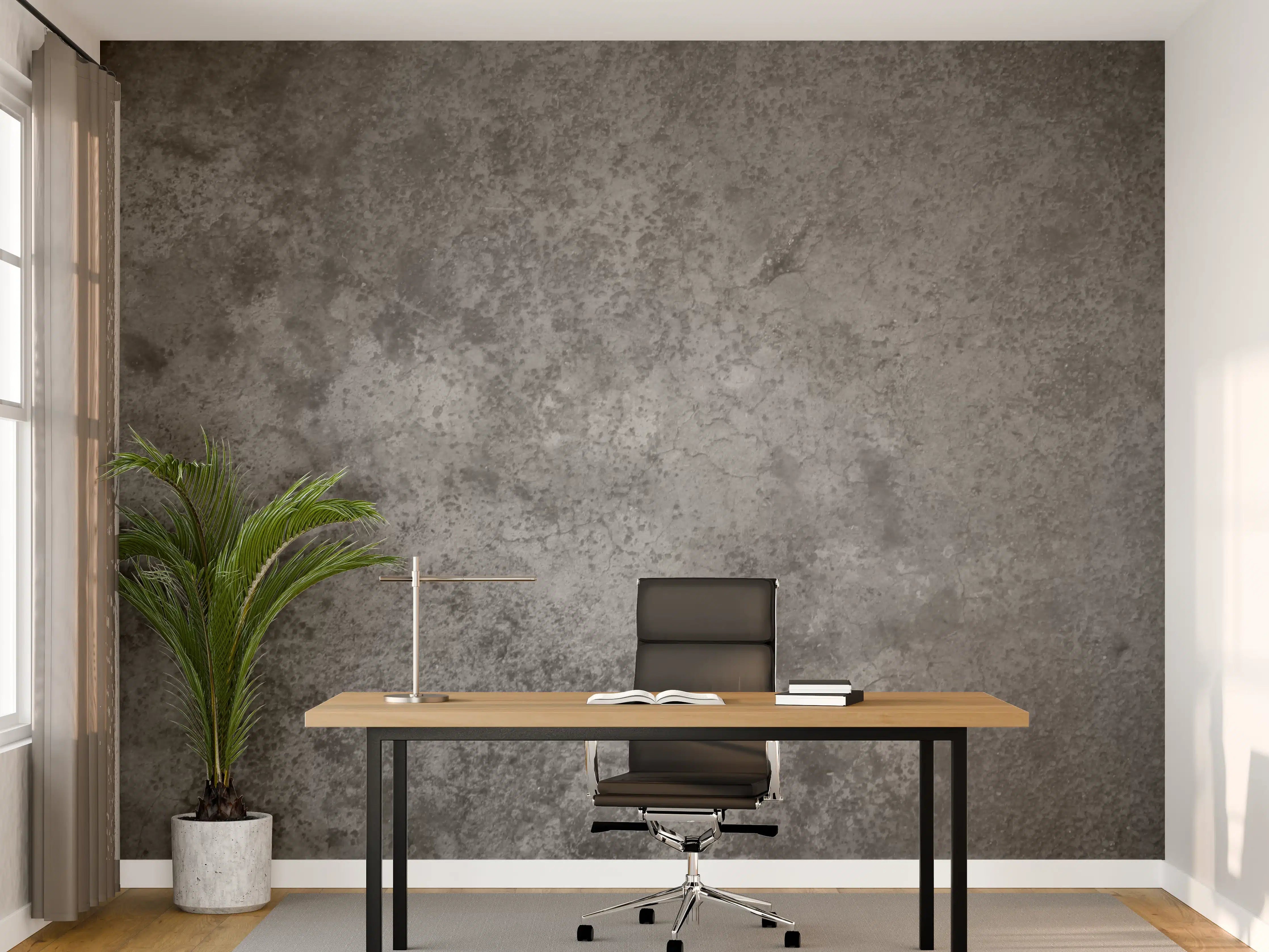 Büro Wandgestaltung - Dunkle alte Zementwand