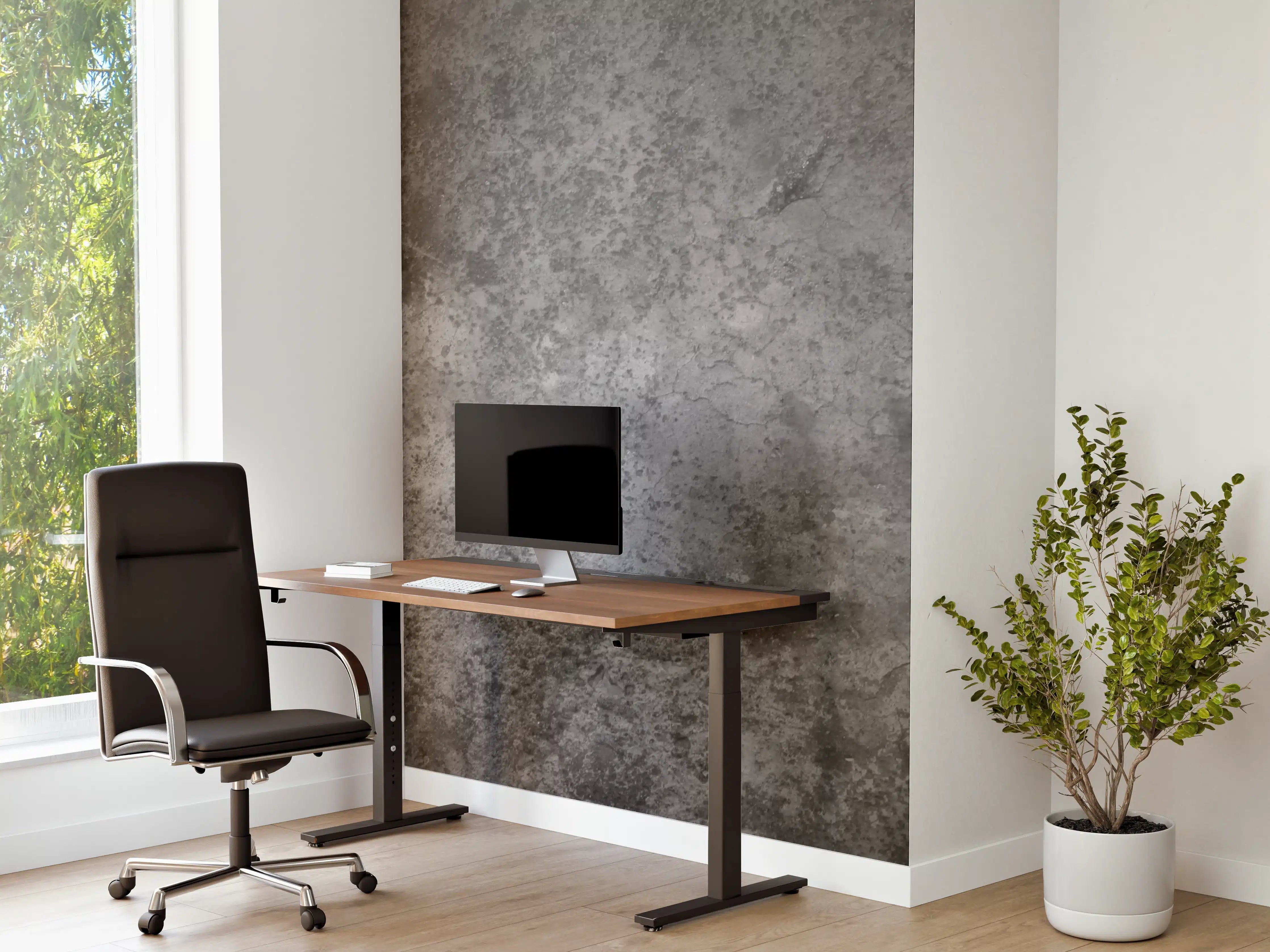 Büro Wandgestaltung - Dunkle alte Zementwand