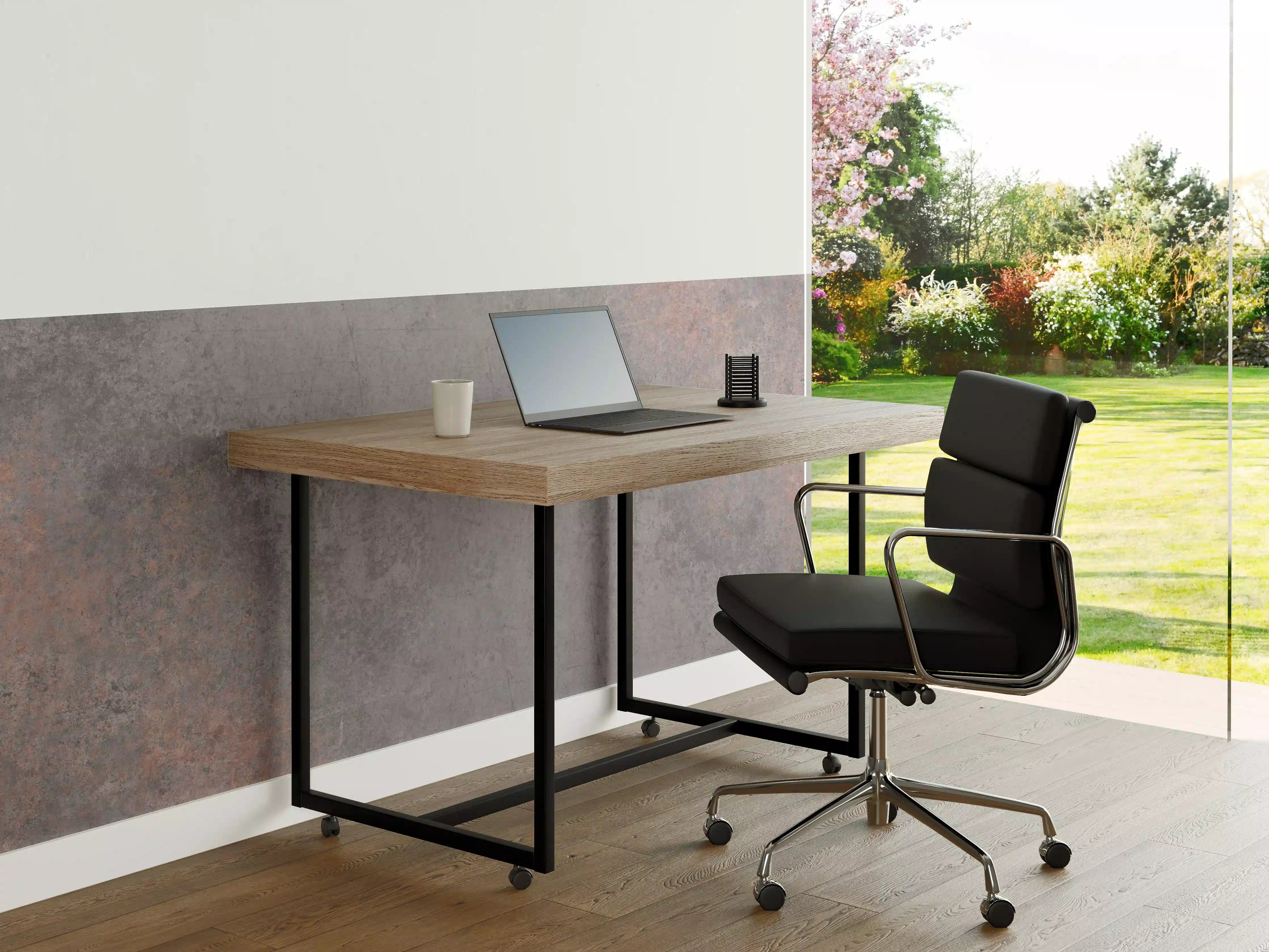 Büro Wandgestaltung - Dunklen Metall Steinhintergrund