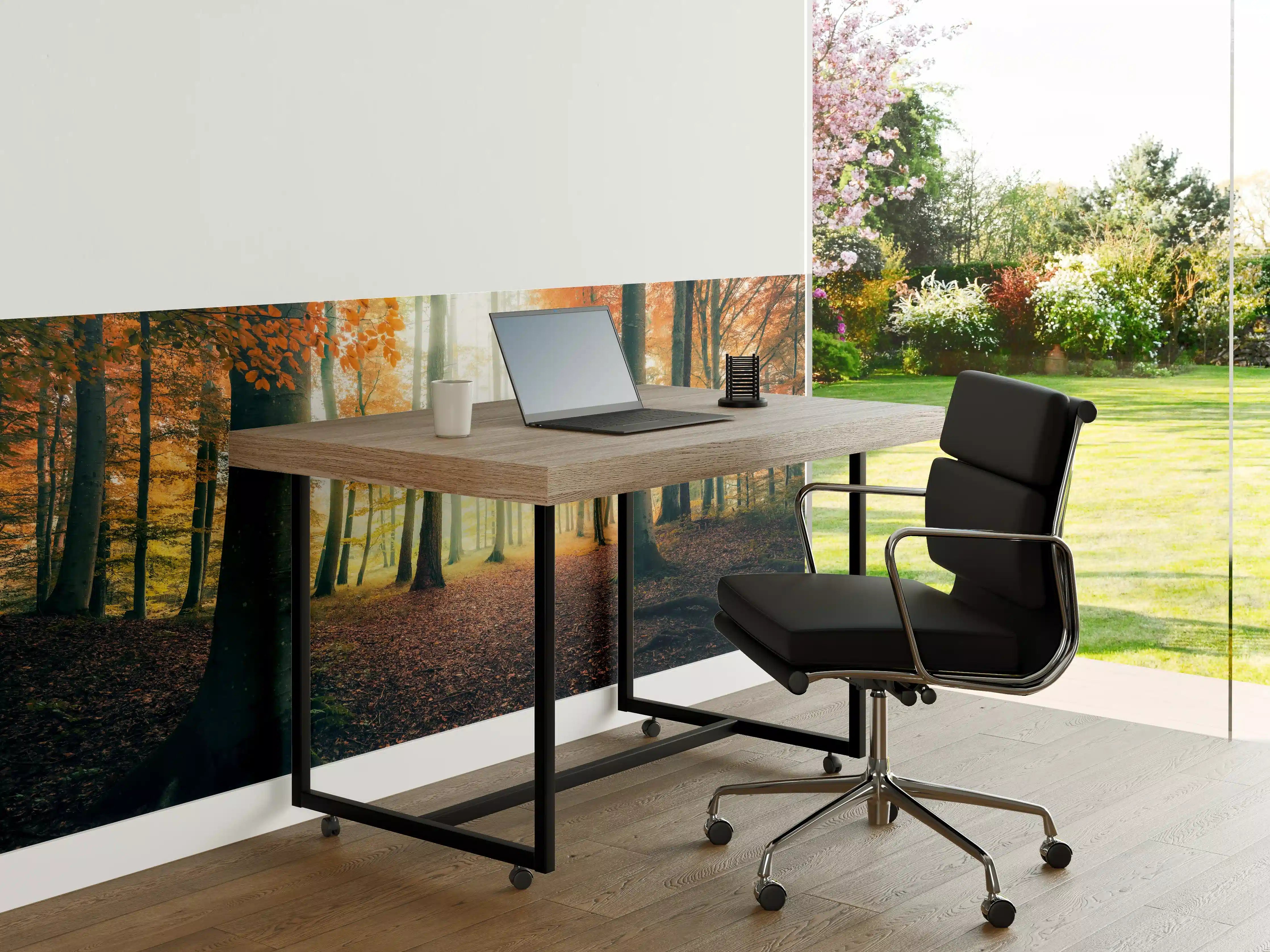 Büro Wandgestaltung - Dunkler Wald im Herbst