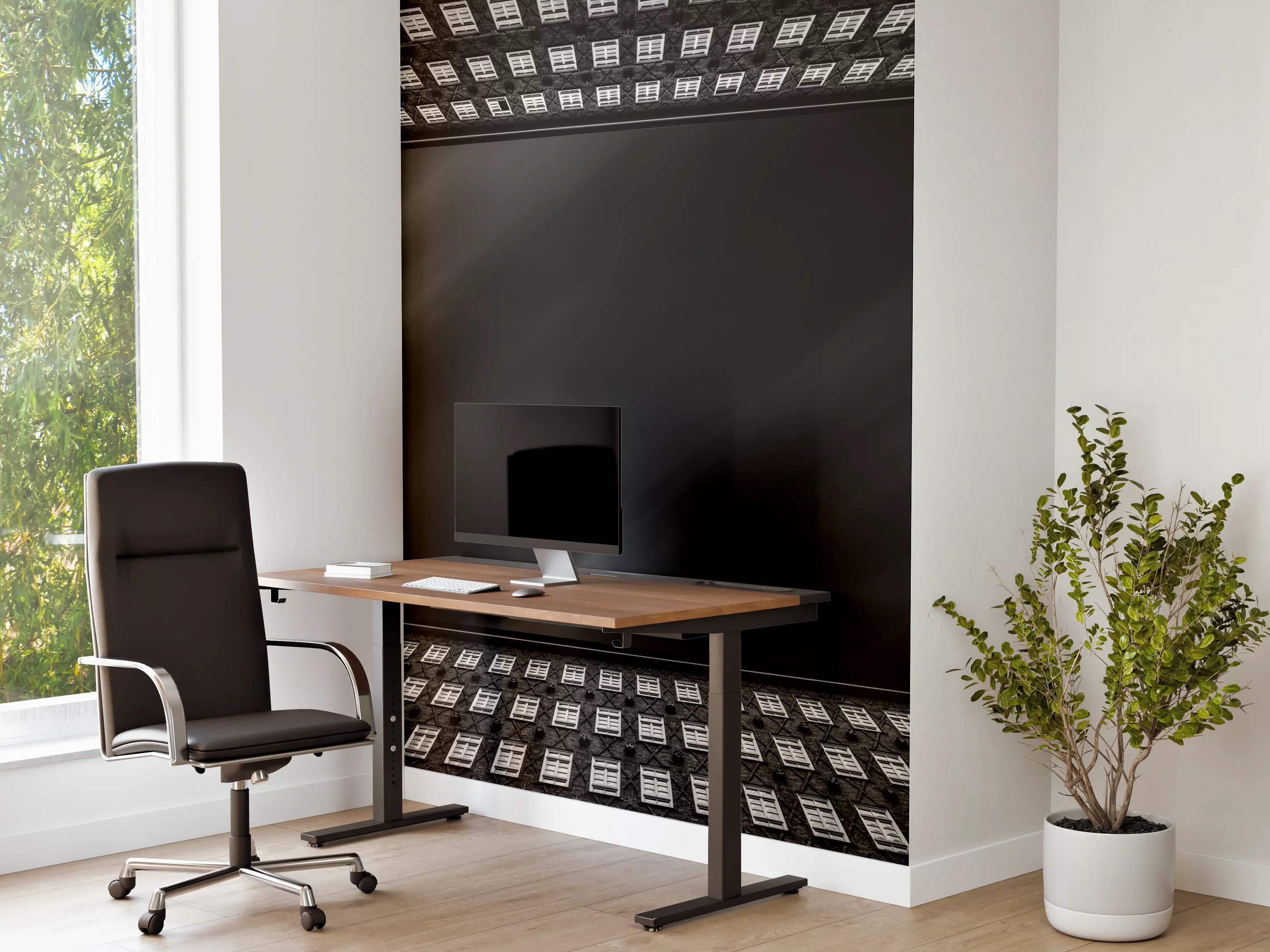 Büro Wandgestaltung - Dunkles Gebäude bei Nacht