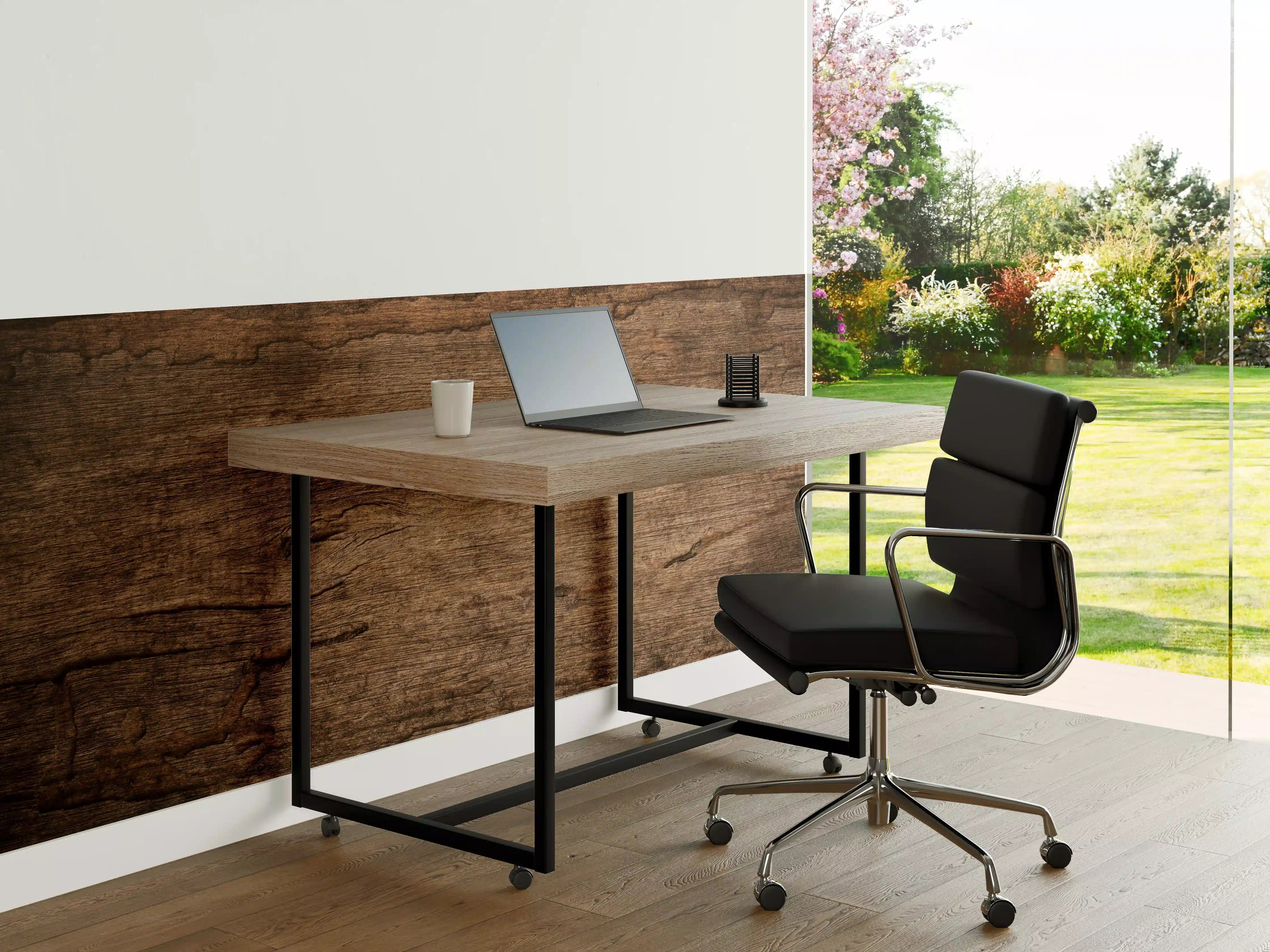 Büro Wandgestaltung - Dunkles verfallendes Holz