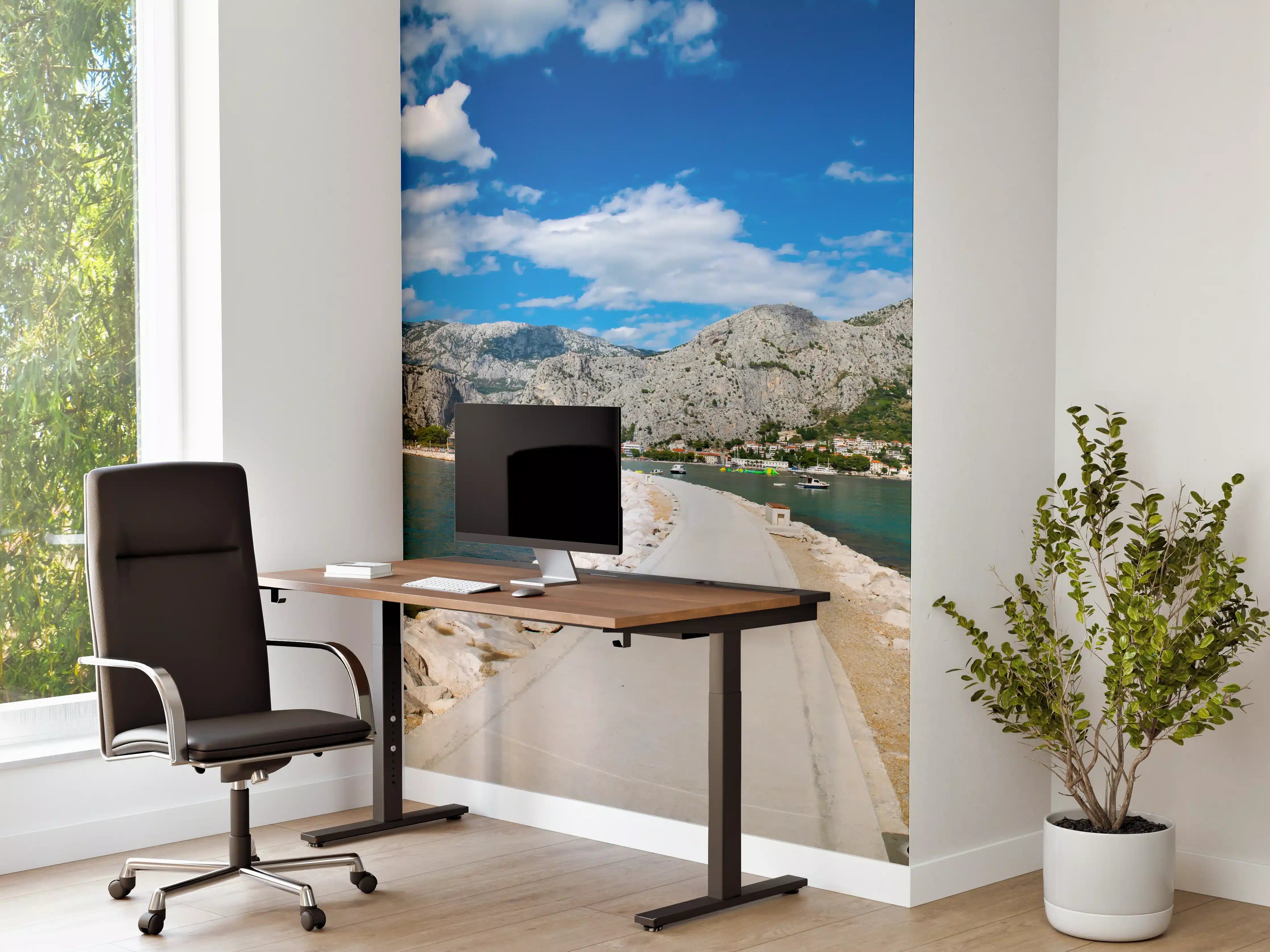 Büro Wandgestaltung - Ein Panoramabild von Omis - Kroatien