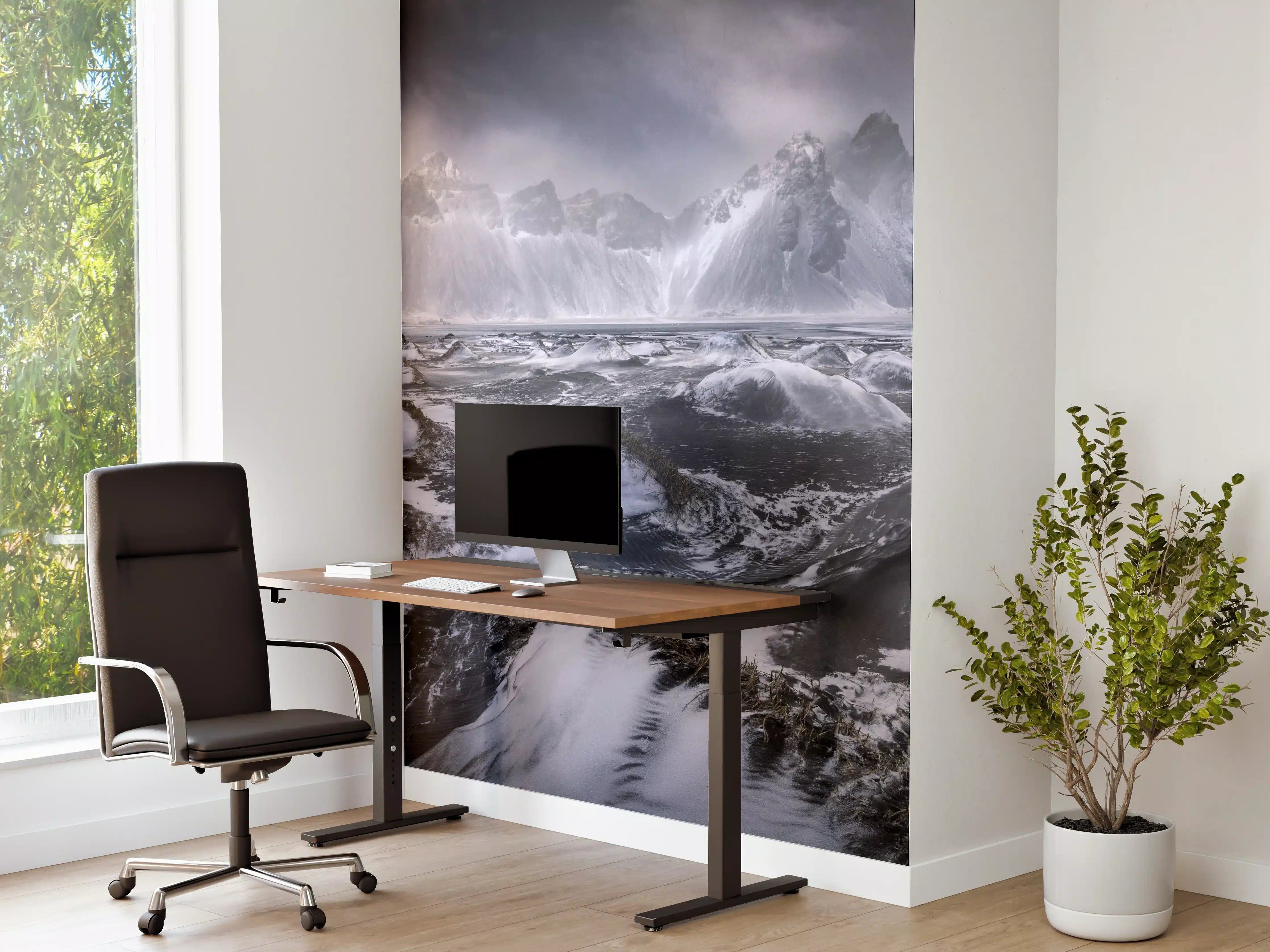Büro Wandgestaltung - Eisige Schneelandschaft Berge