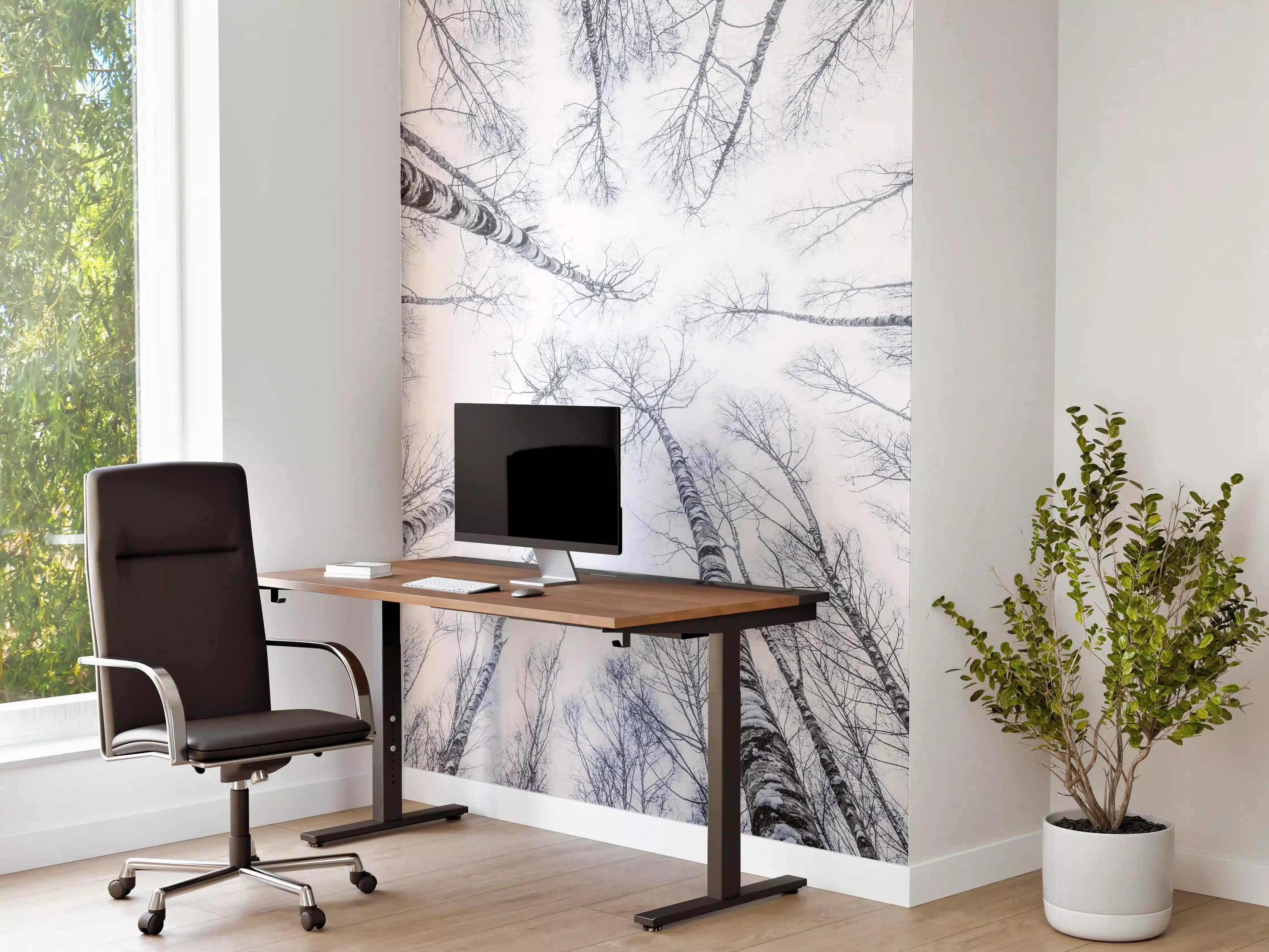 Büro Wandgestaltung - Eisiger Wald im Winter