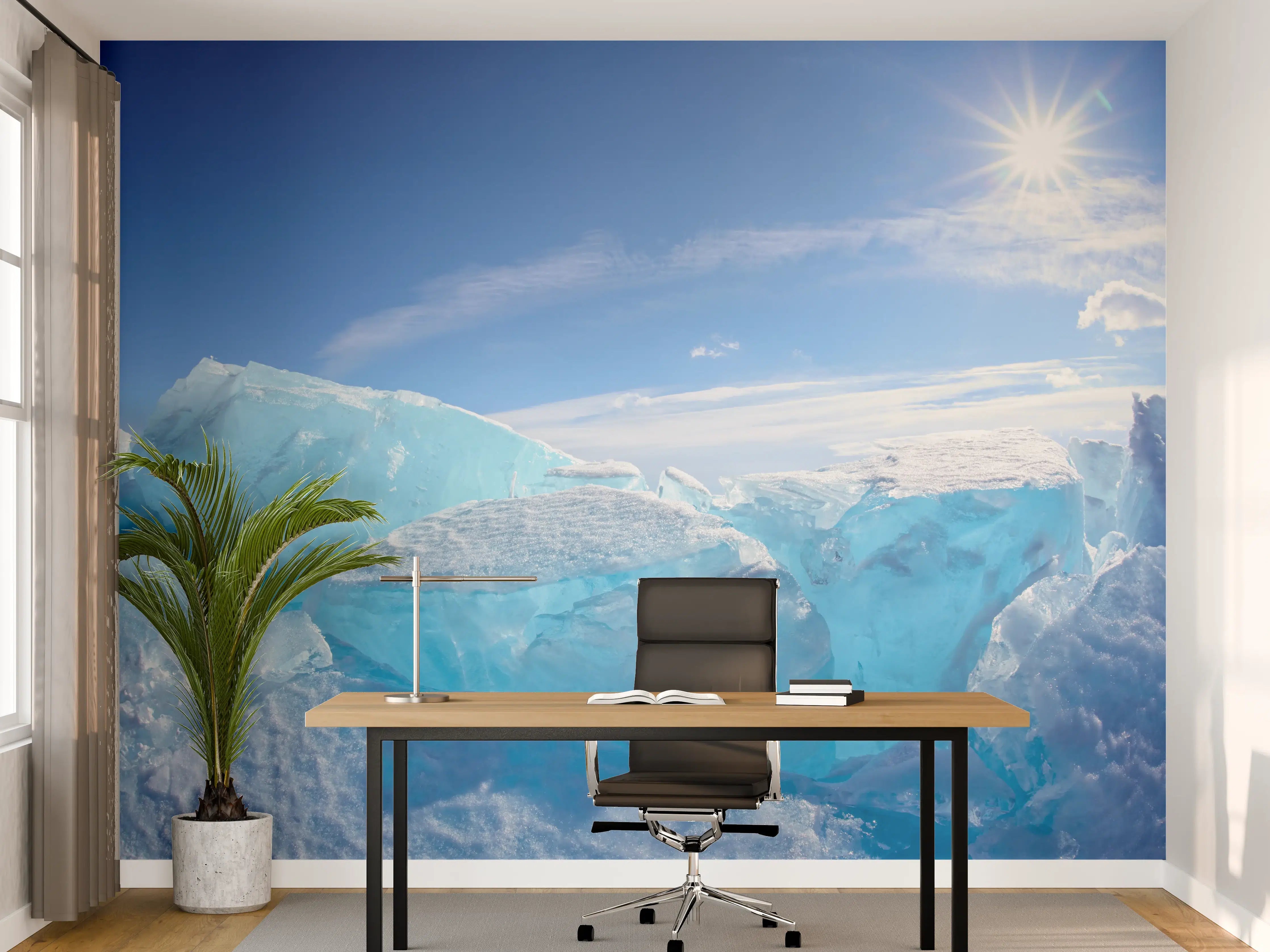 Büro Wandgestaltung - Eisriff am Baikalsee