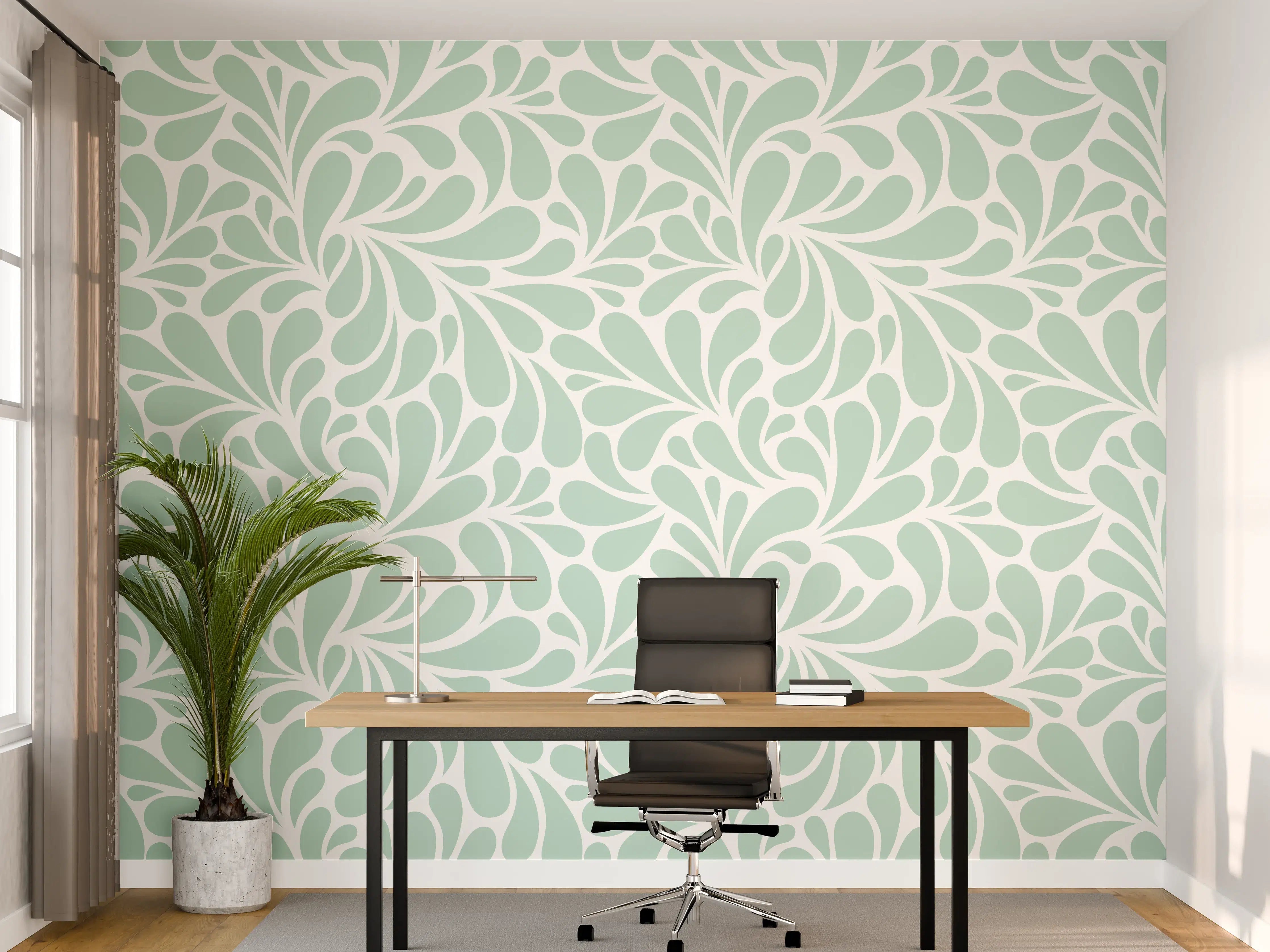Büro Wandgestaltung - Elegant Weiß-Grau-Marmortextur mit feinen Graunuancen
