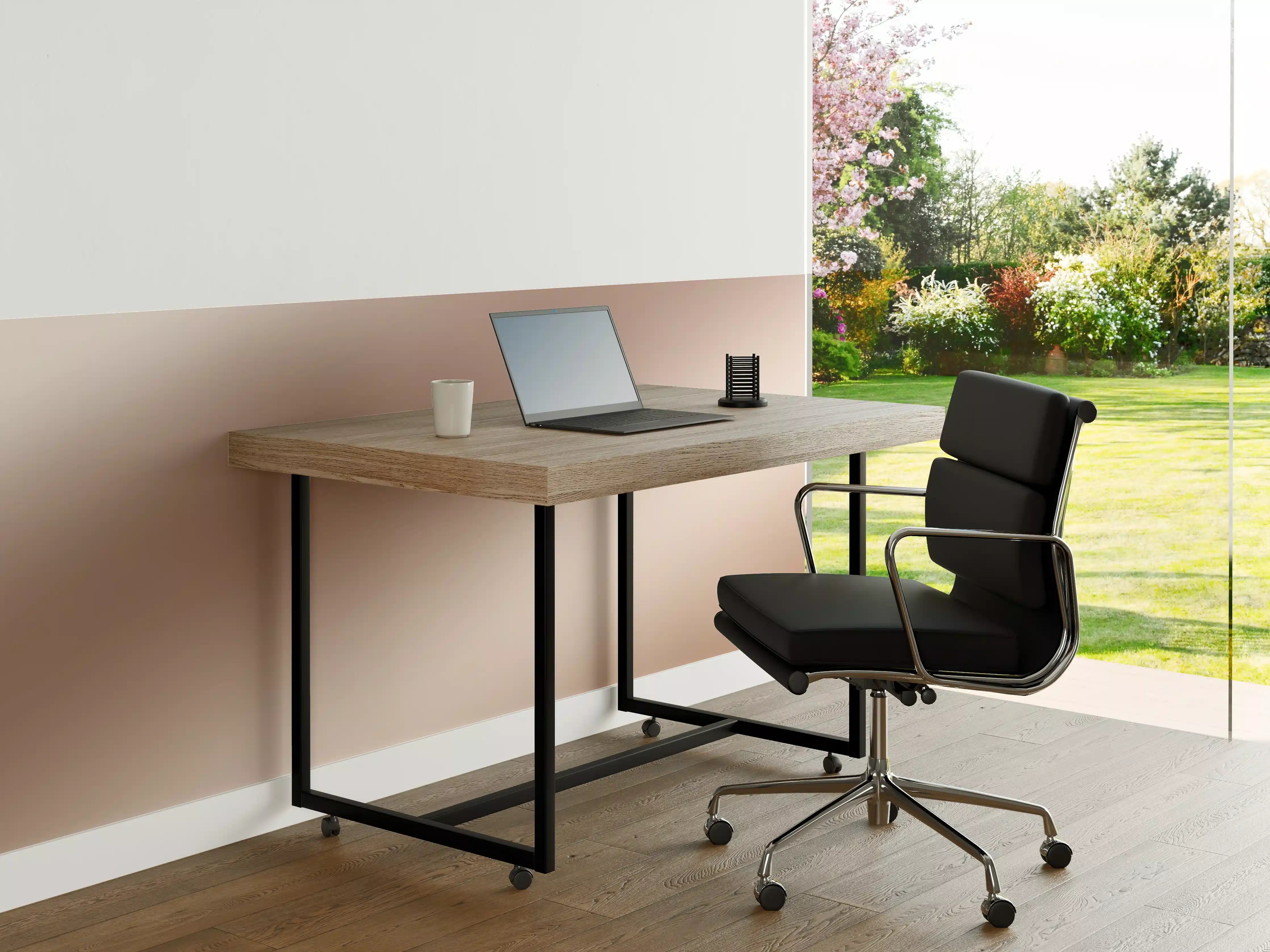 Büro Wandgestaltung - Elegante Metallic-Bronze Wand