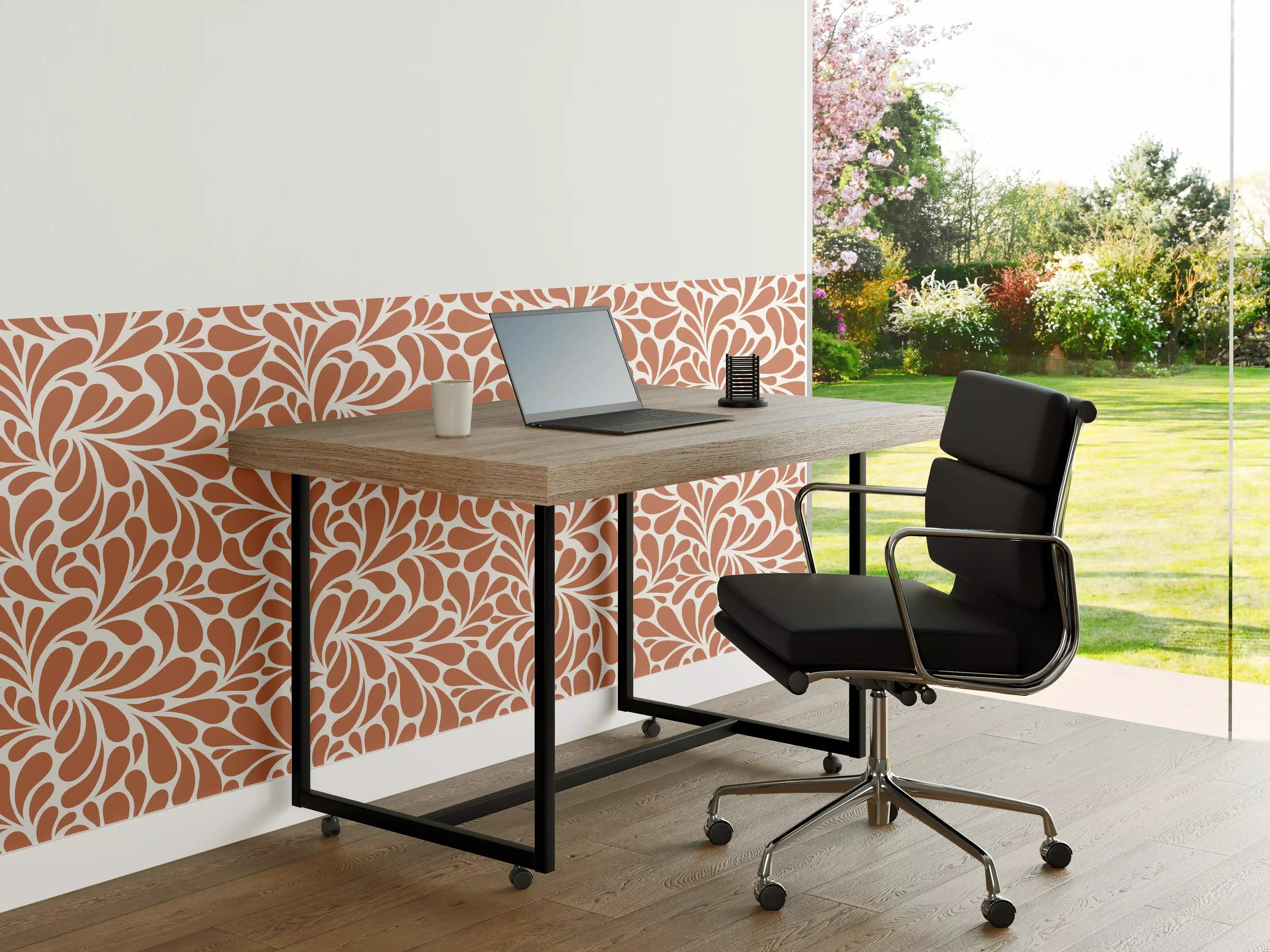 Büro Wandgestaltung - Elegante Weiß-Grau Marmorstruktur mit subtilen Graunuancen