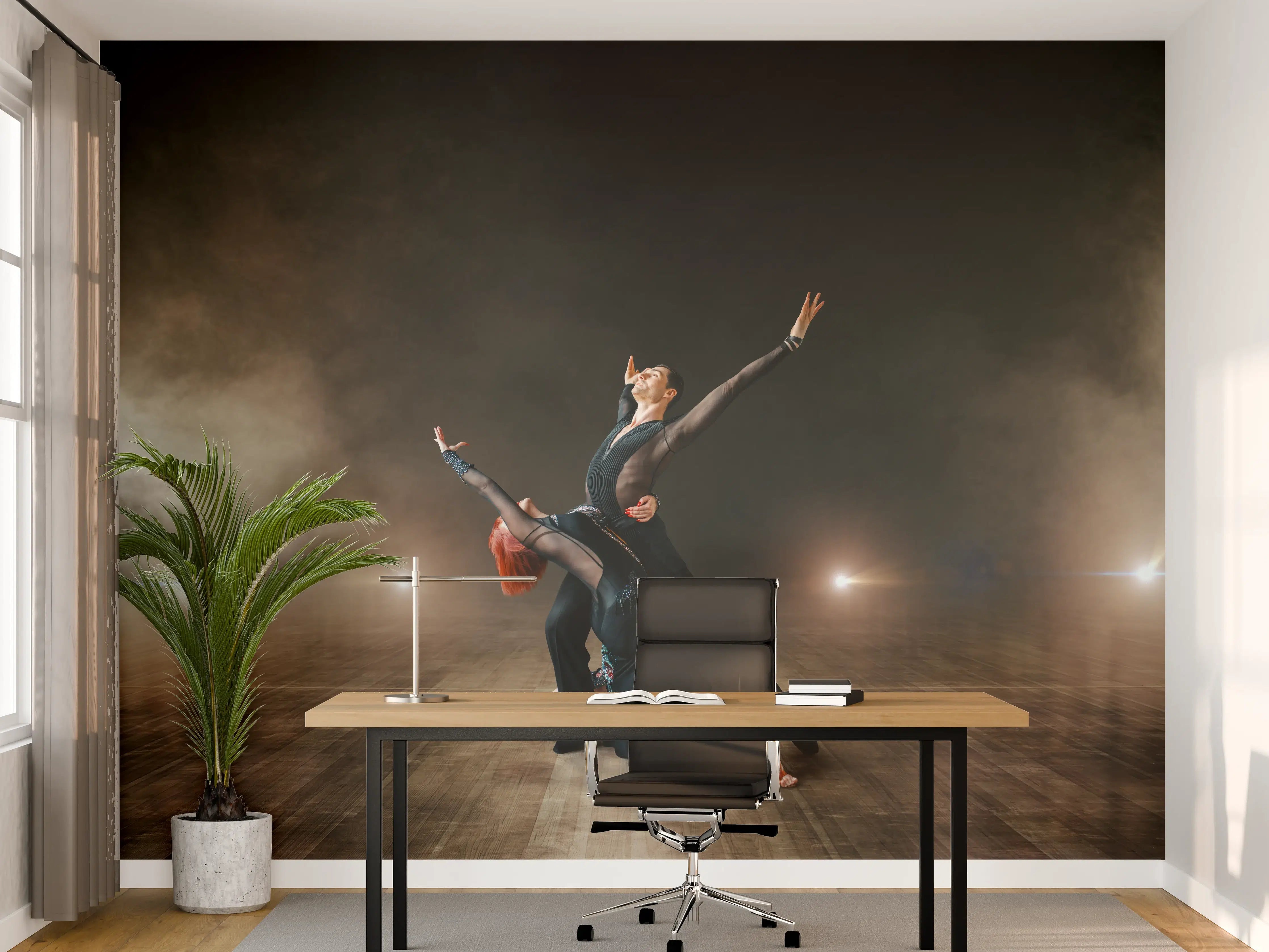 Büro Wandgestaltung - Elegantes Tanzpaar - Samba