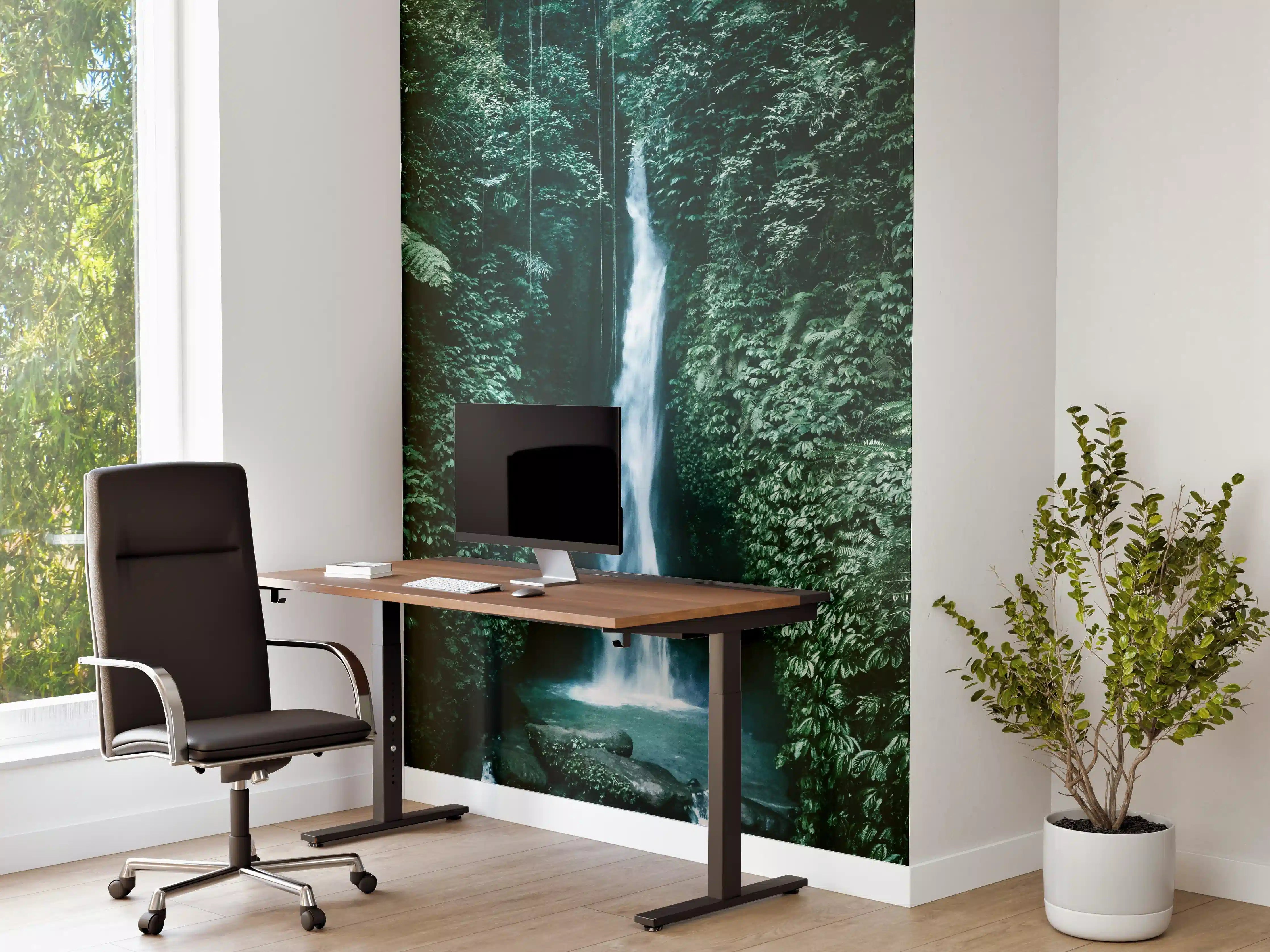 Büro Wandgestaltung - Erstaunlicher Wasserfall auf Bali