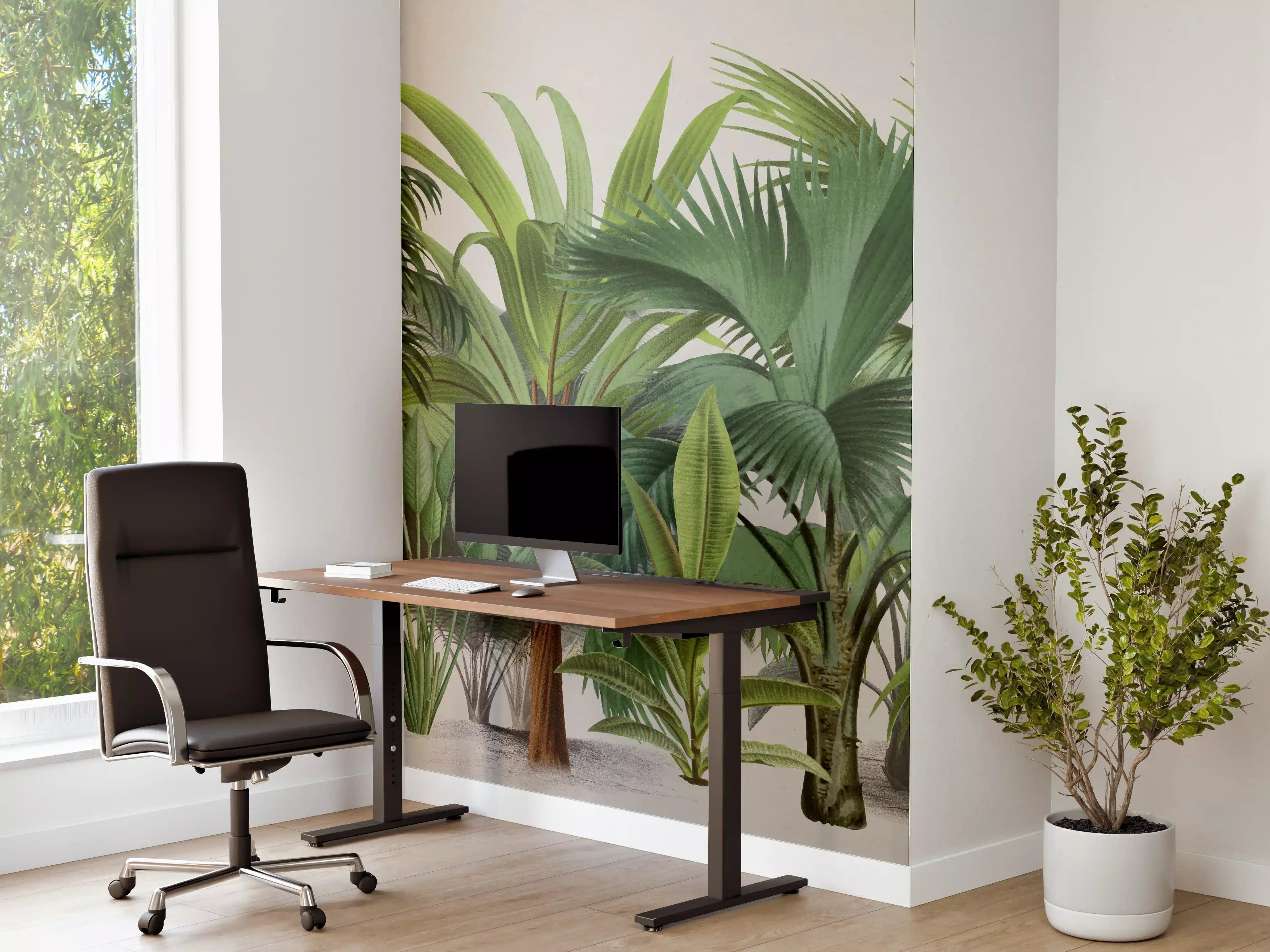 Büro Wandgestaltung - Exotische Bäume