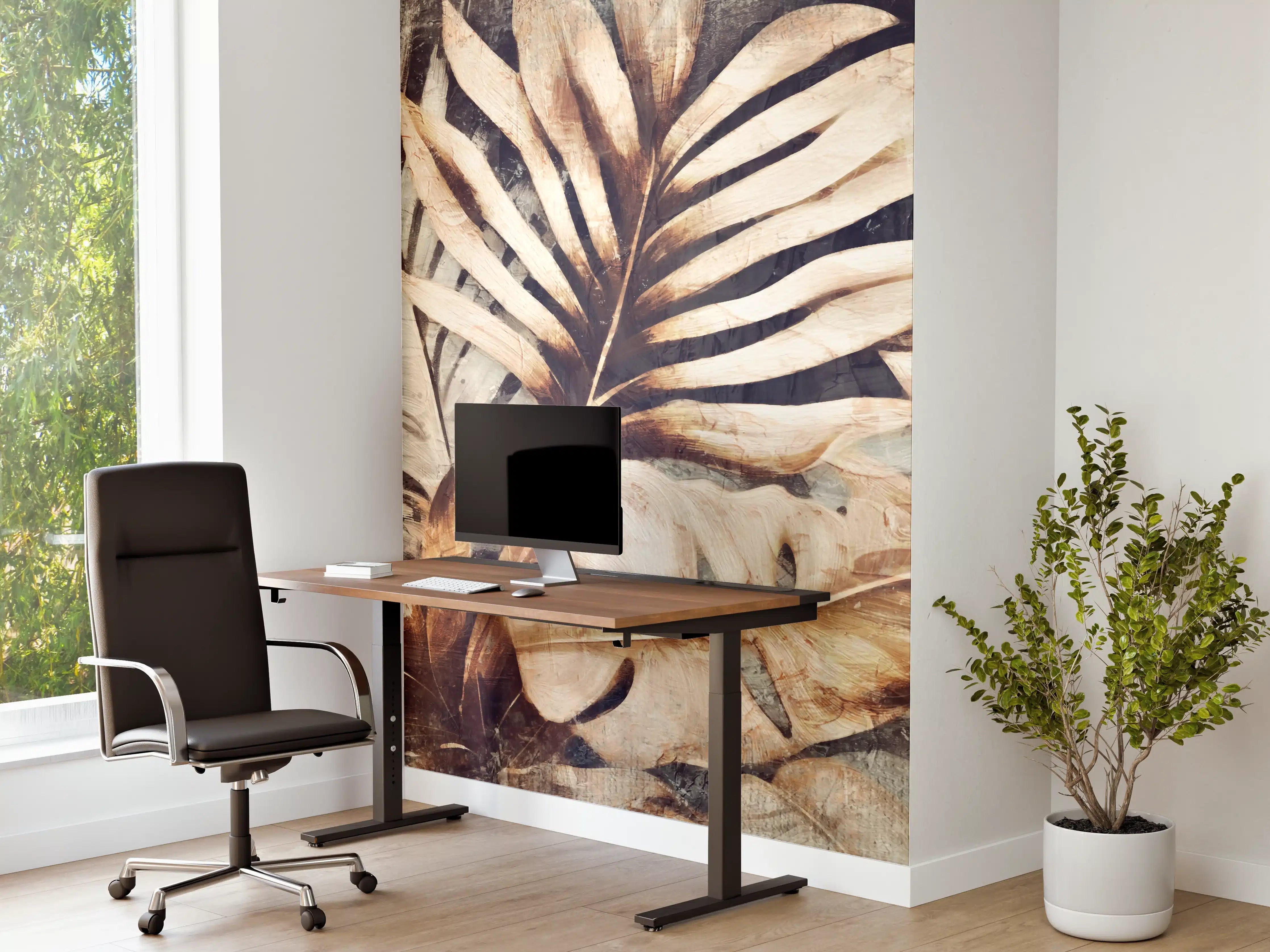 Büro Wandgestaltung - Exotische Dschungel-Pflanzen Textur