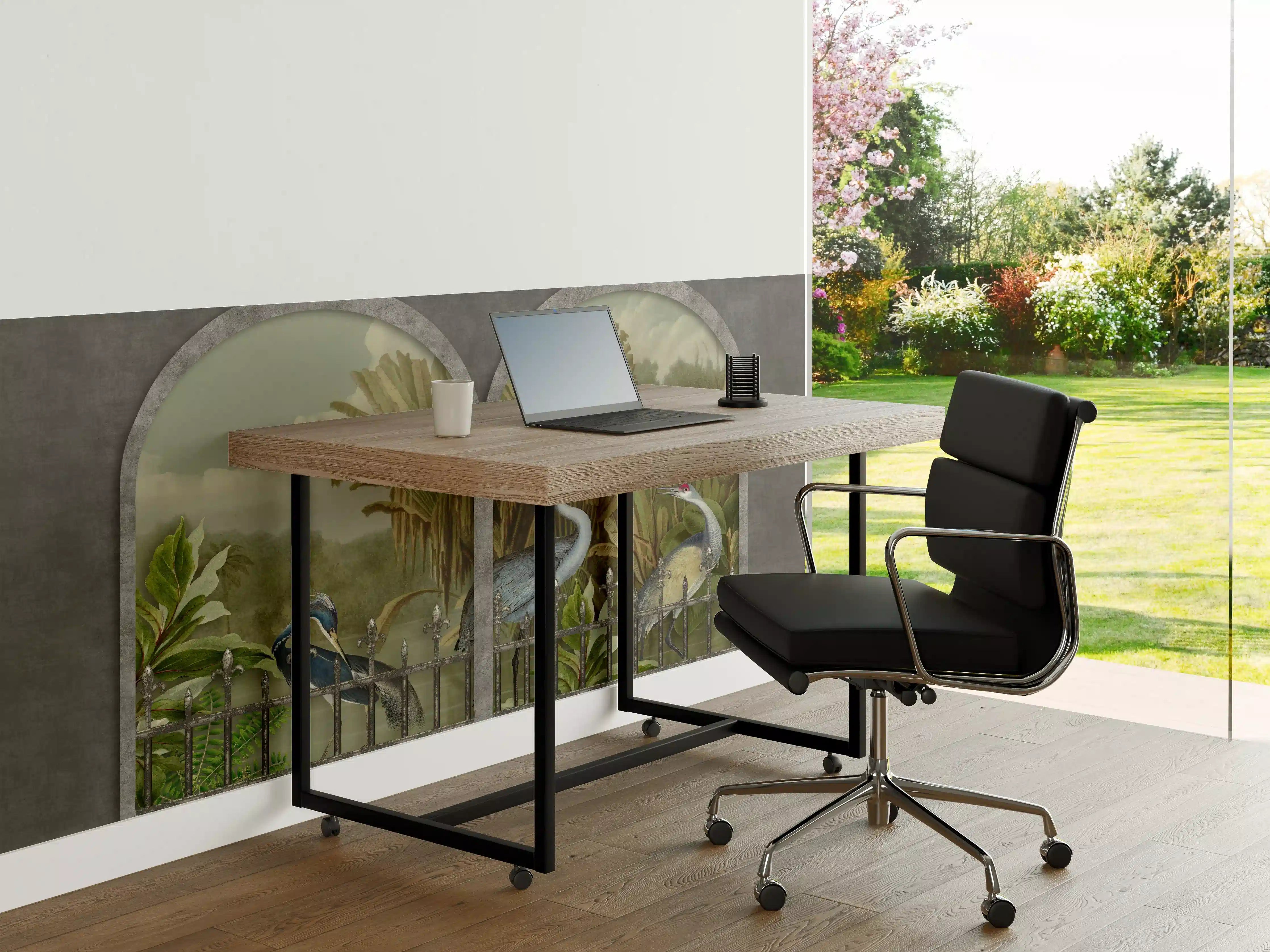 Büro Wandgestaltung - Exotische Kraniche Naturpanorama