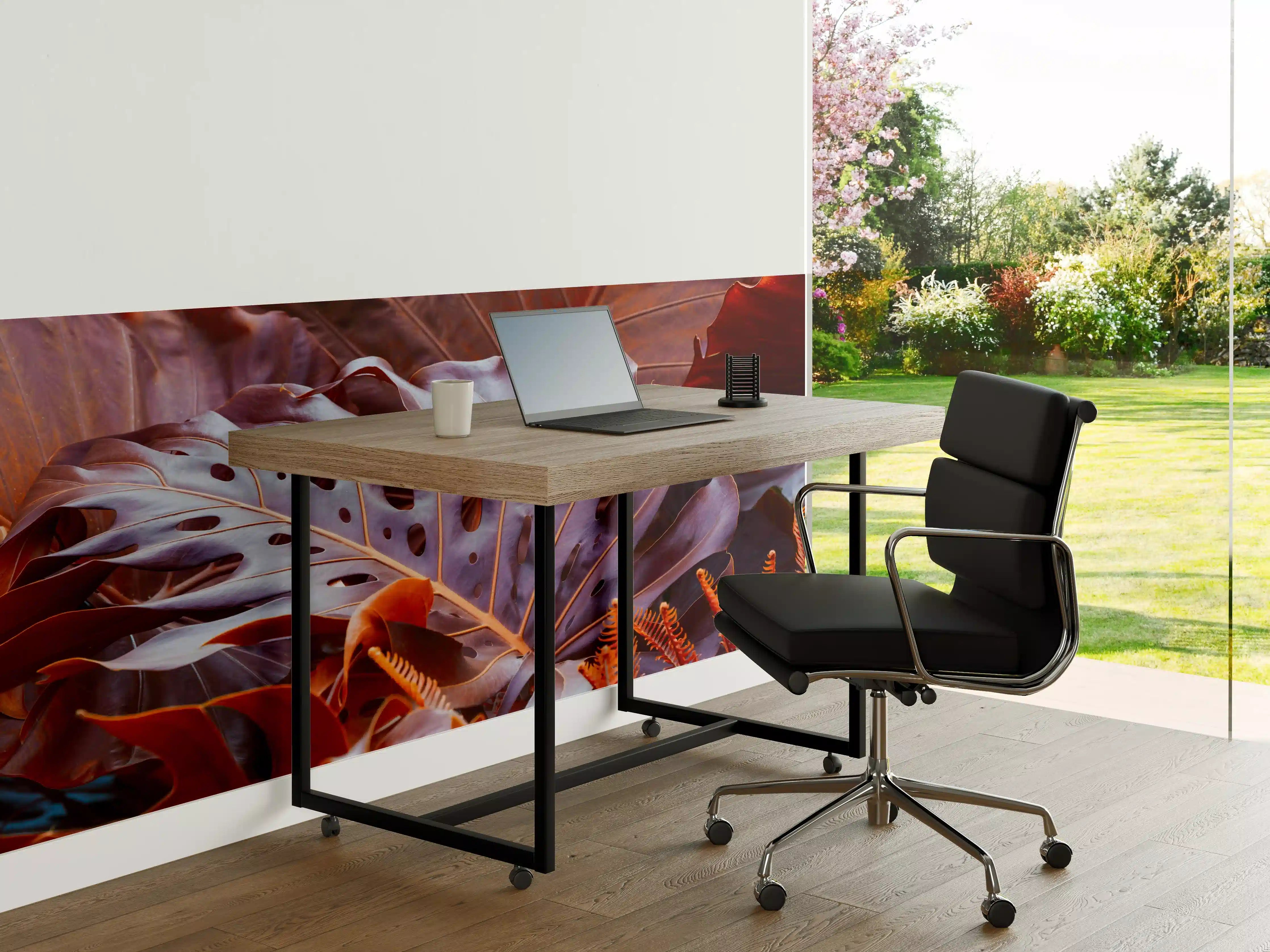 Büro Wandgestaltung - Exotische Pflanze im Detail