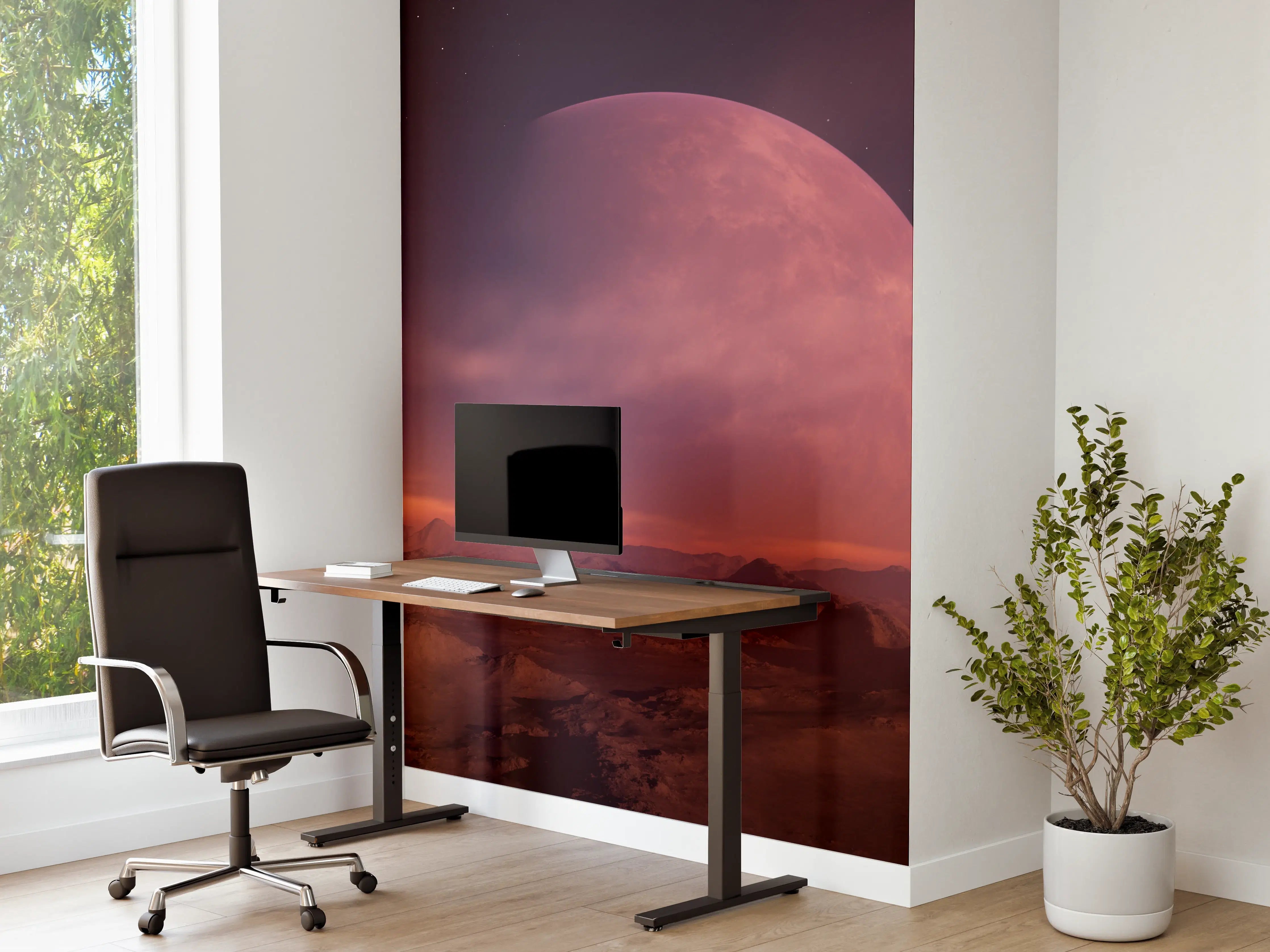 Büro Wandgestaltung - Fantasy Planet Ausblick