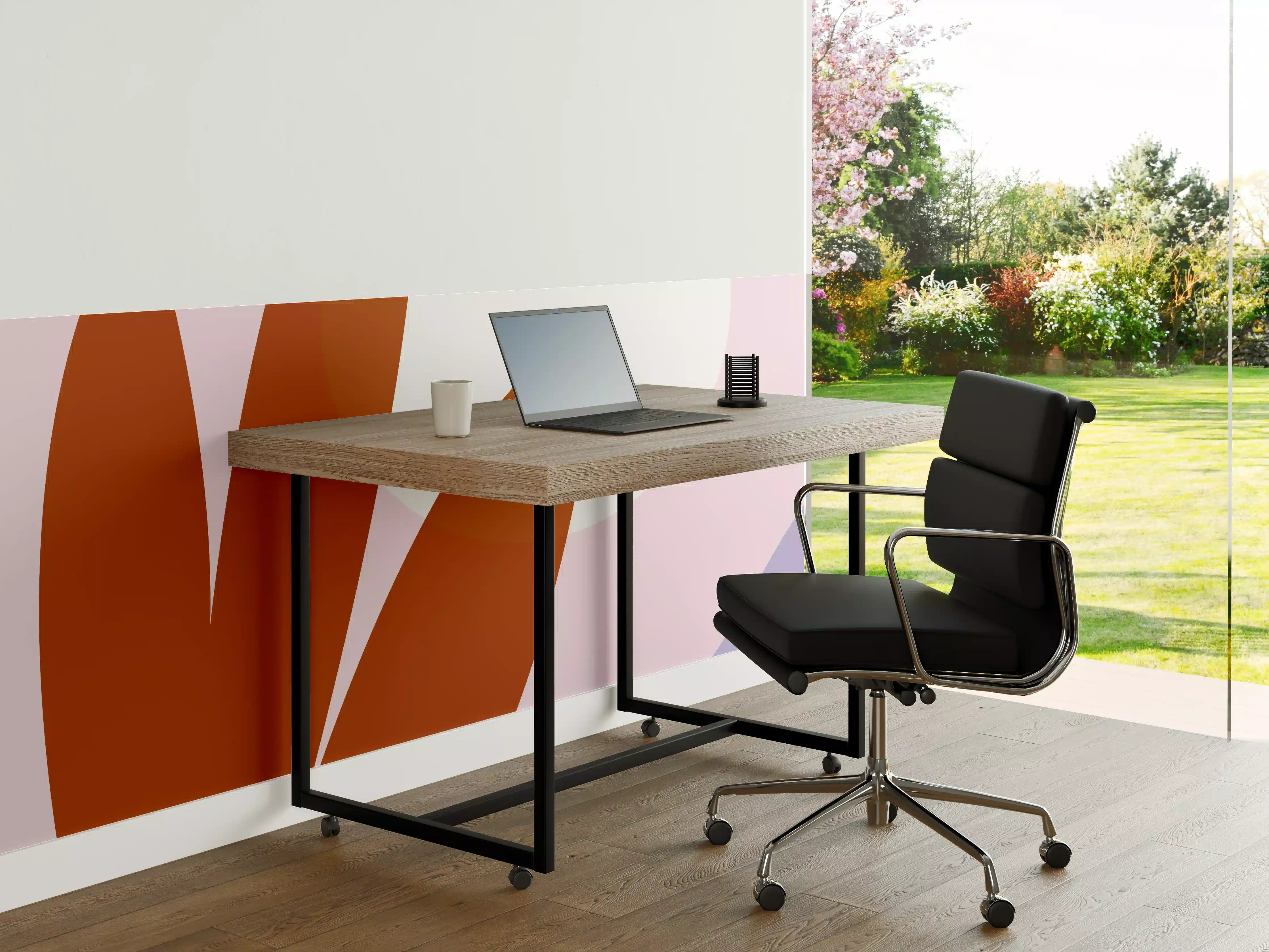 Büro Wandgestaltung - Farbenfroher Sonnenaufgang Abstrakt