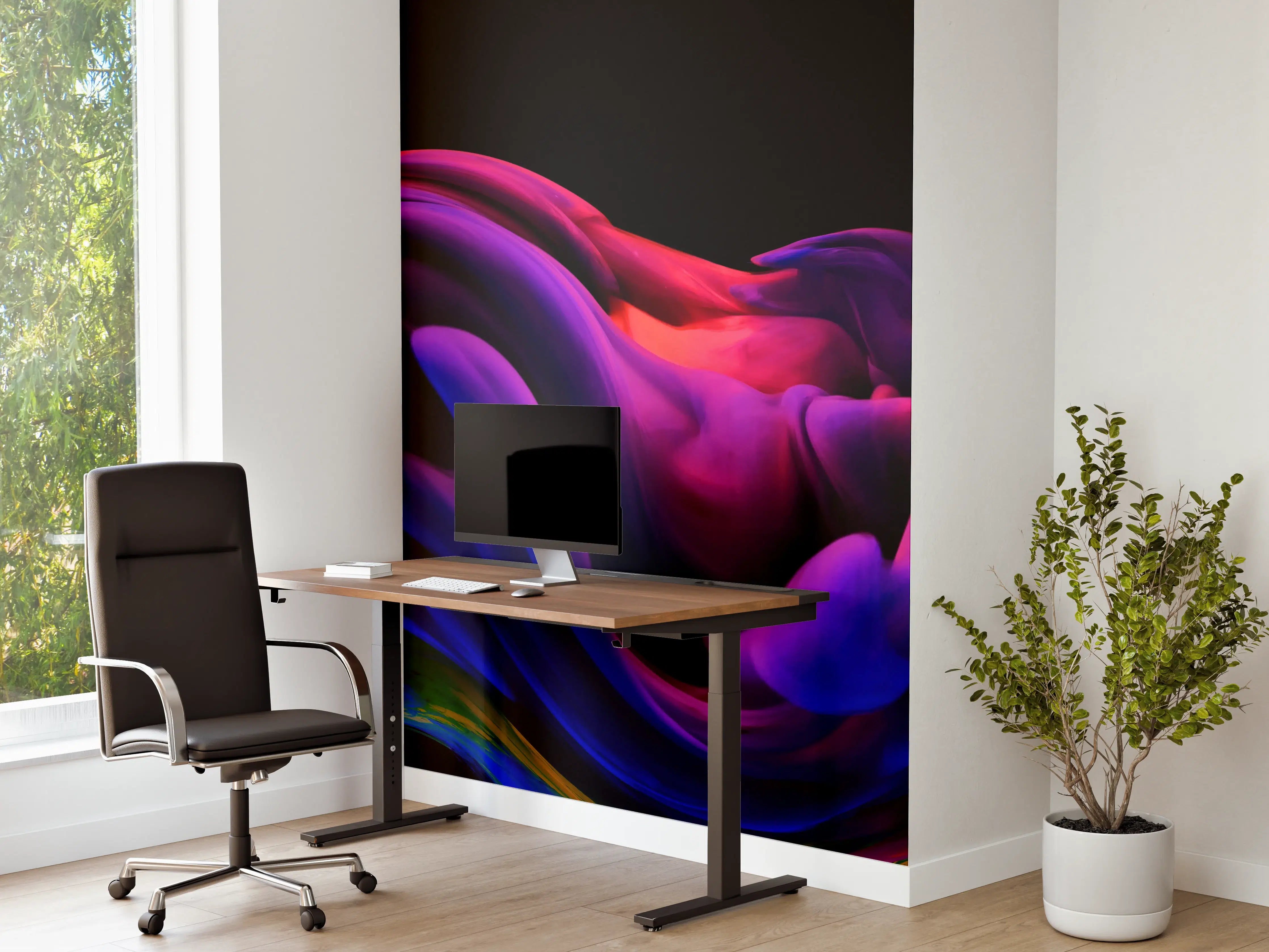 Büro Wandgestaltung - Farbexplosion Abstrakt Design