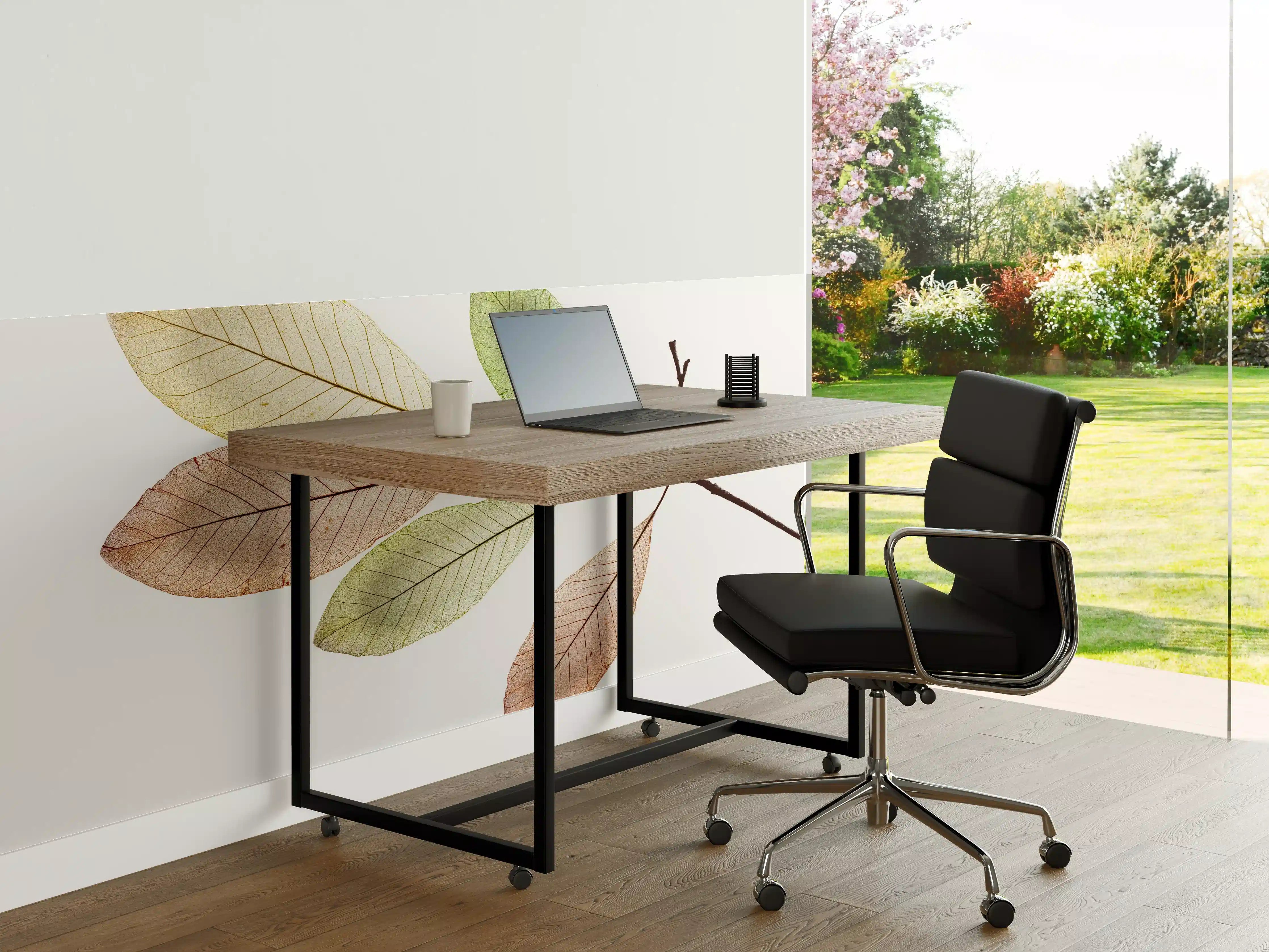 Büro Wandgestaltung - Fein-texturierte Blattadern Natur