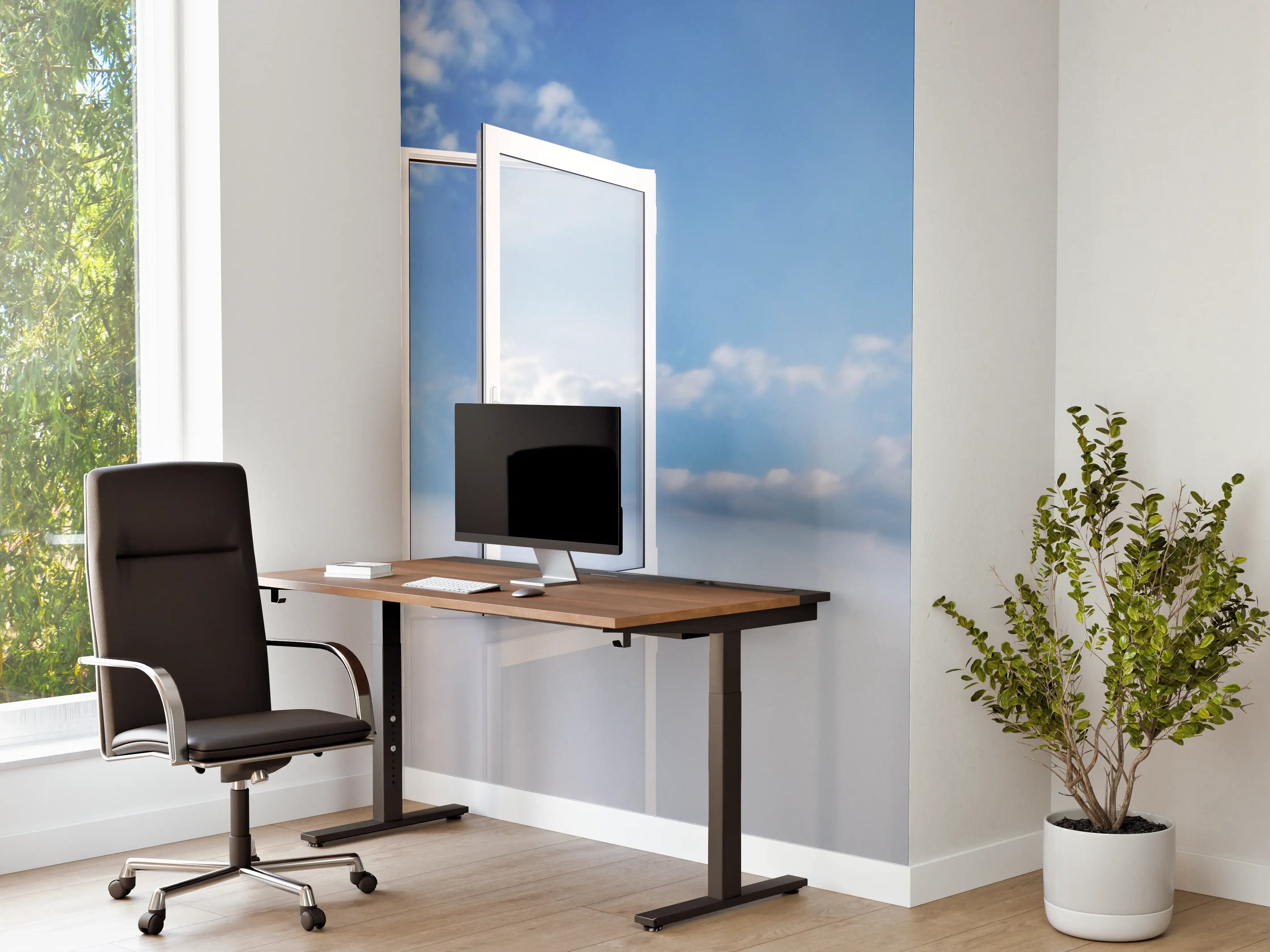 Büro Wandgestaltung - Fenster über dem Himmel