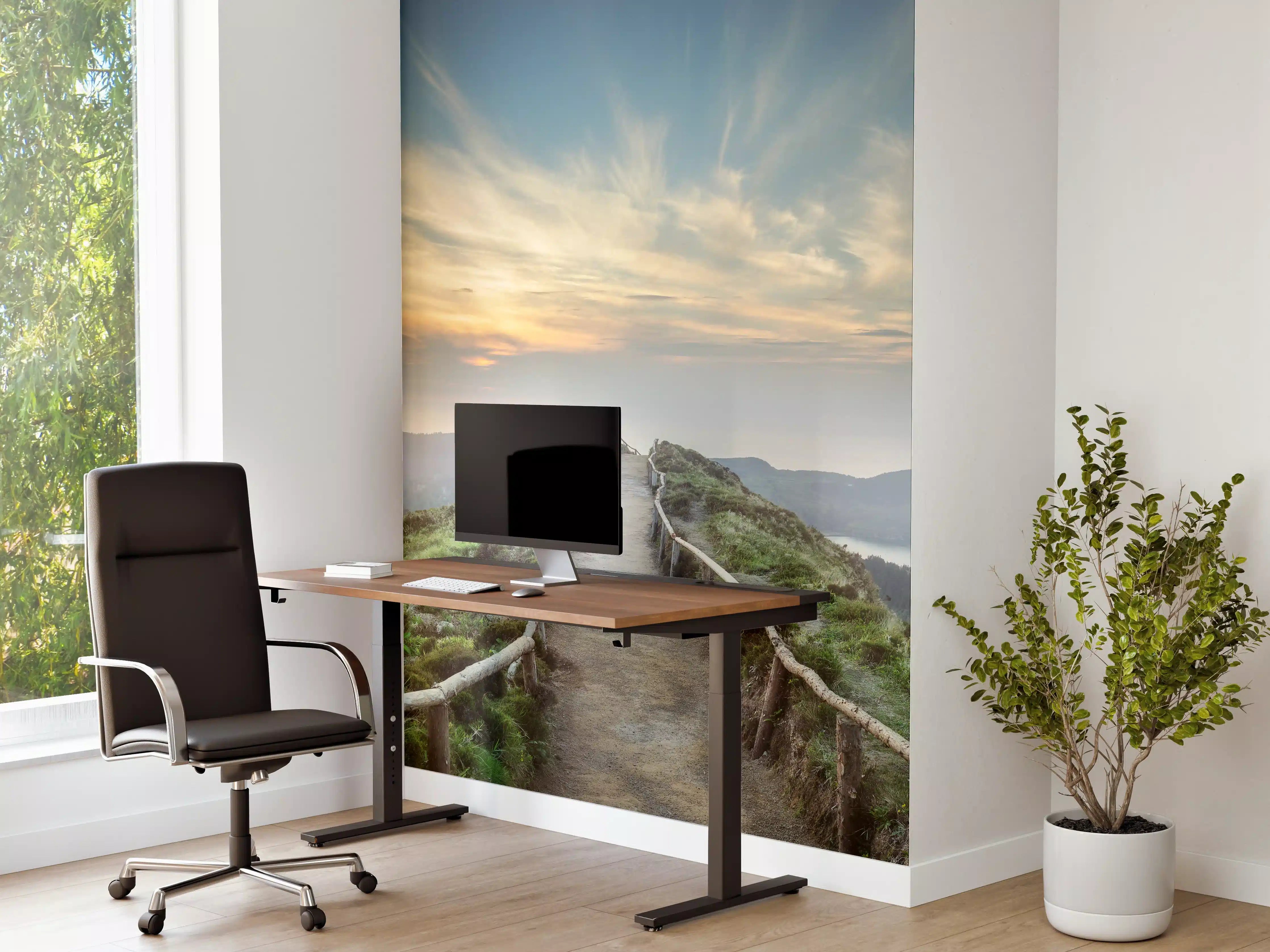 Büro Wandgestaltung - Fesselnde  Berglandschaft - Ponta Delgada