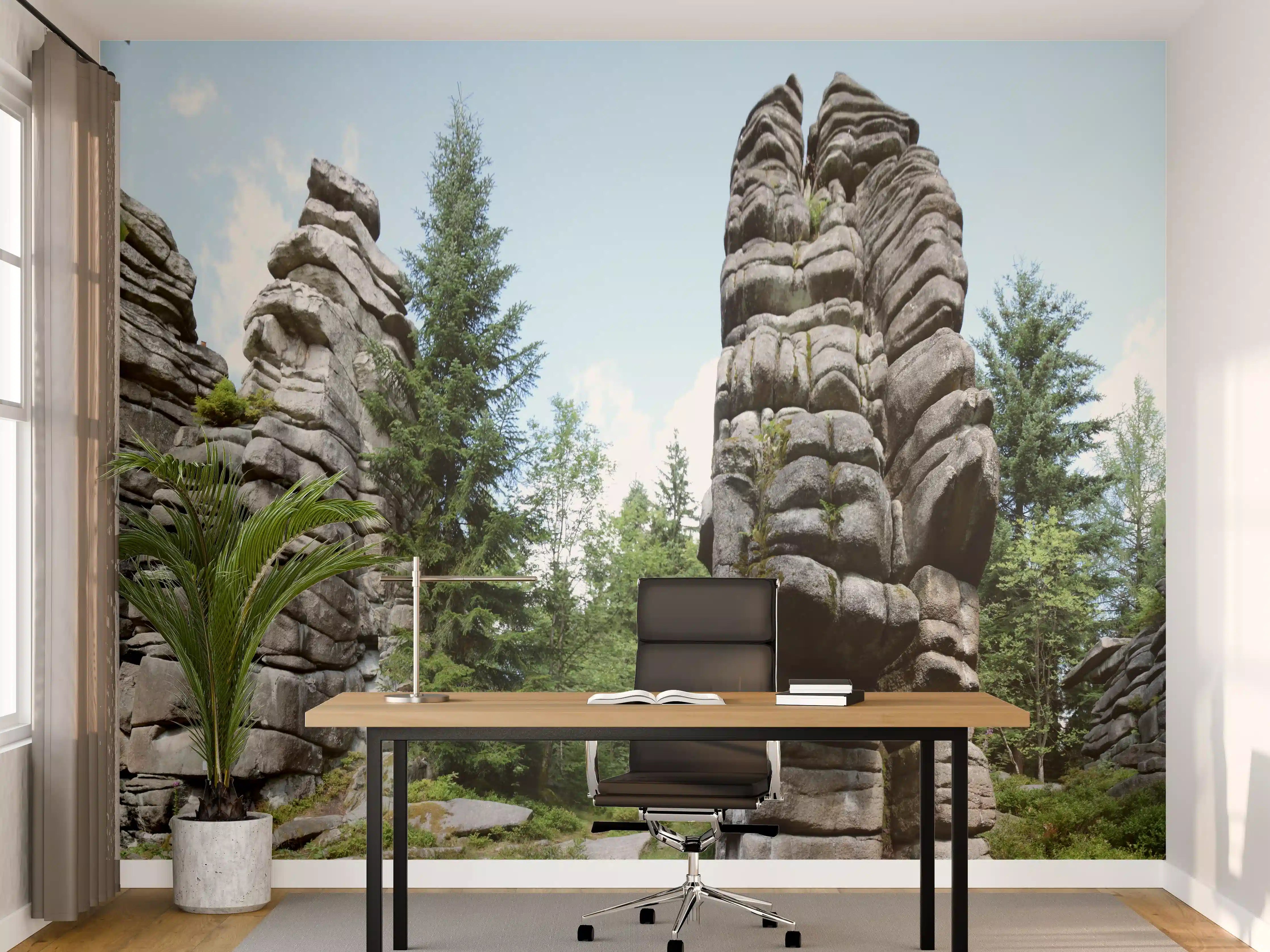 Büro Wandgestaltung - Fichtelgebirge - Drei Brüder