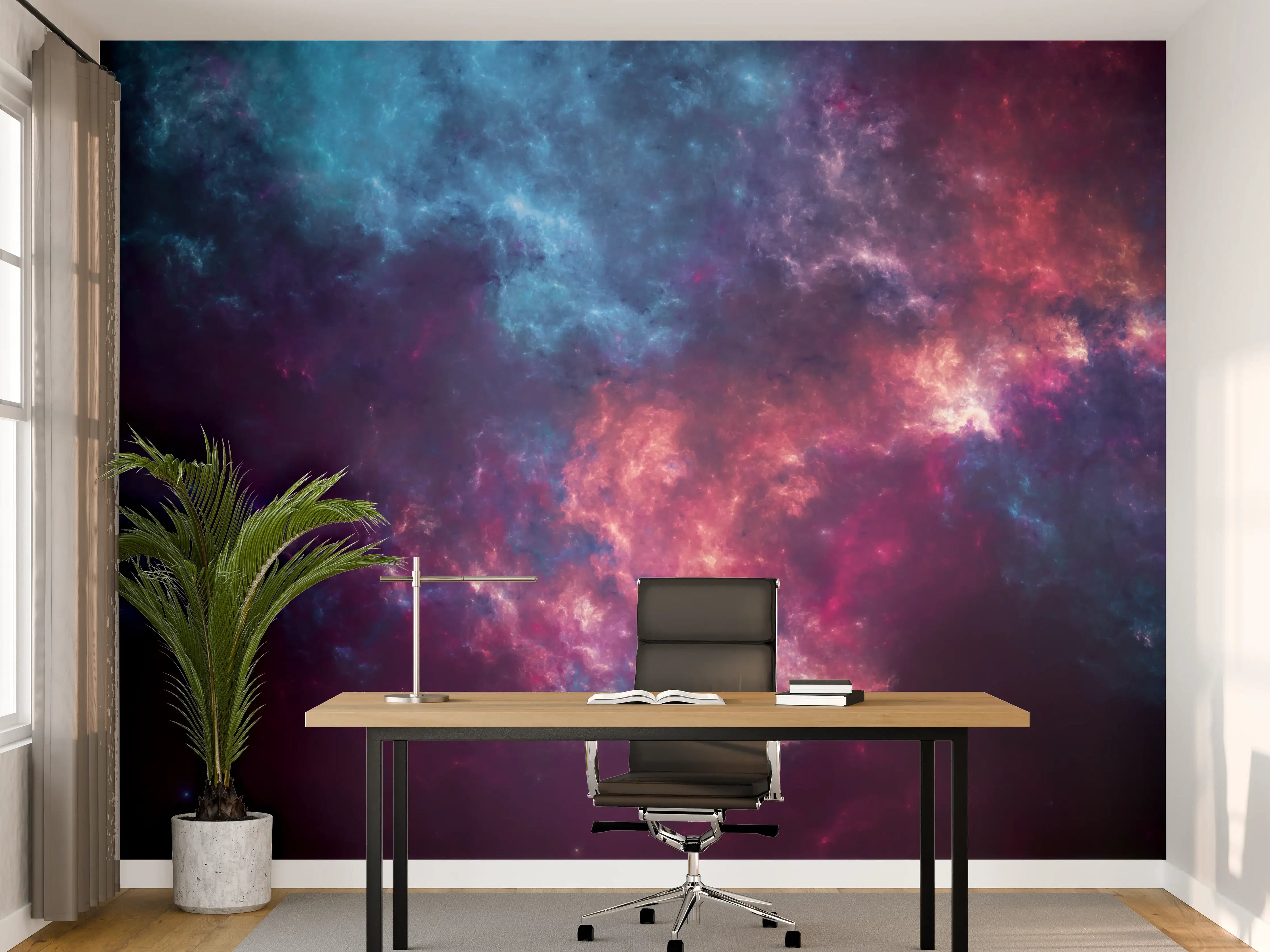 Büro Wandgestaltung - Fiktiver Weltraum