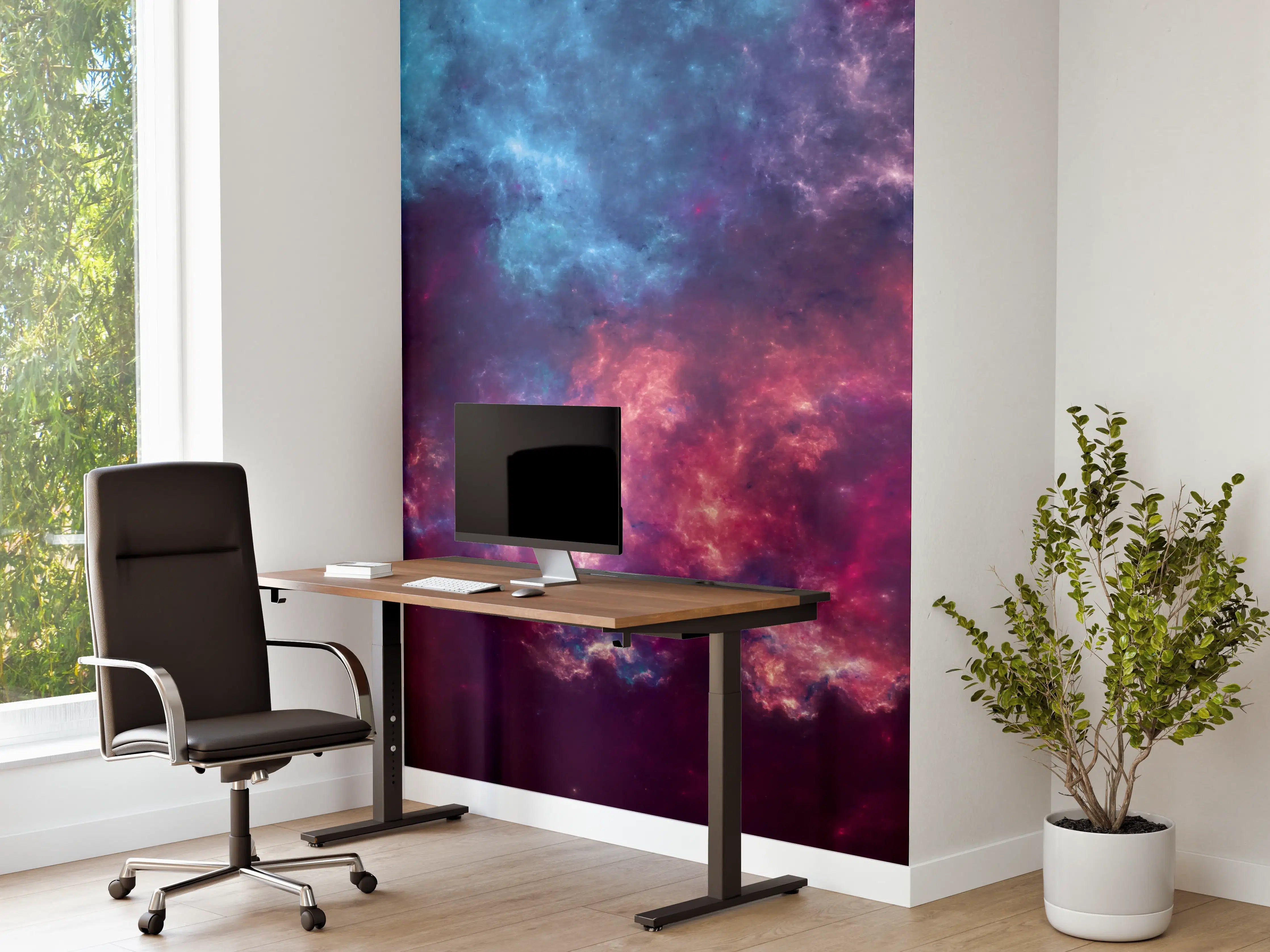 Büro Wandgestaltung - Fiktiver Weltraum