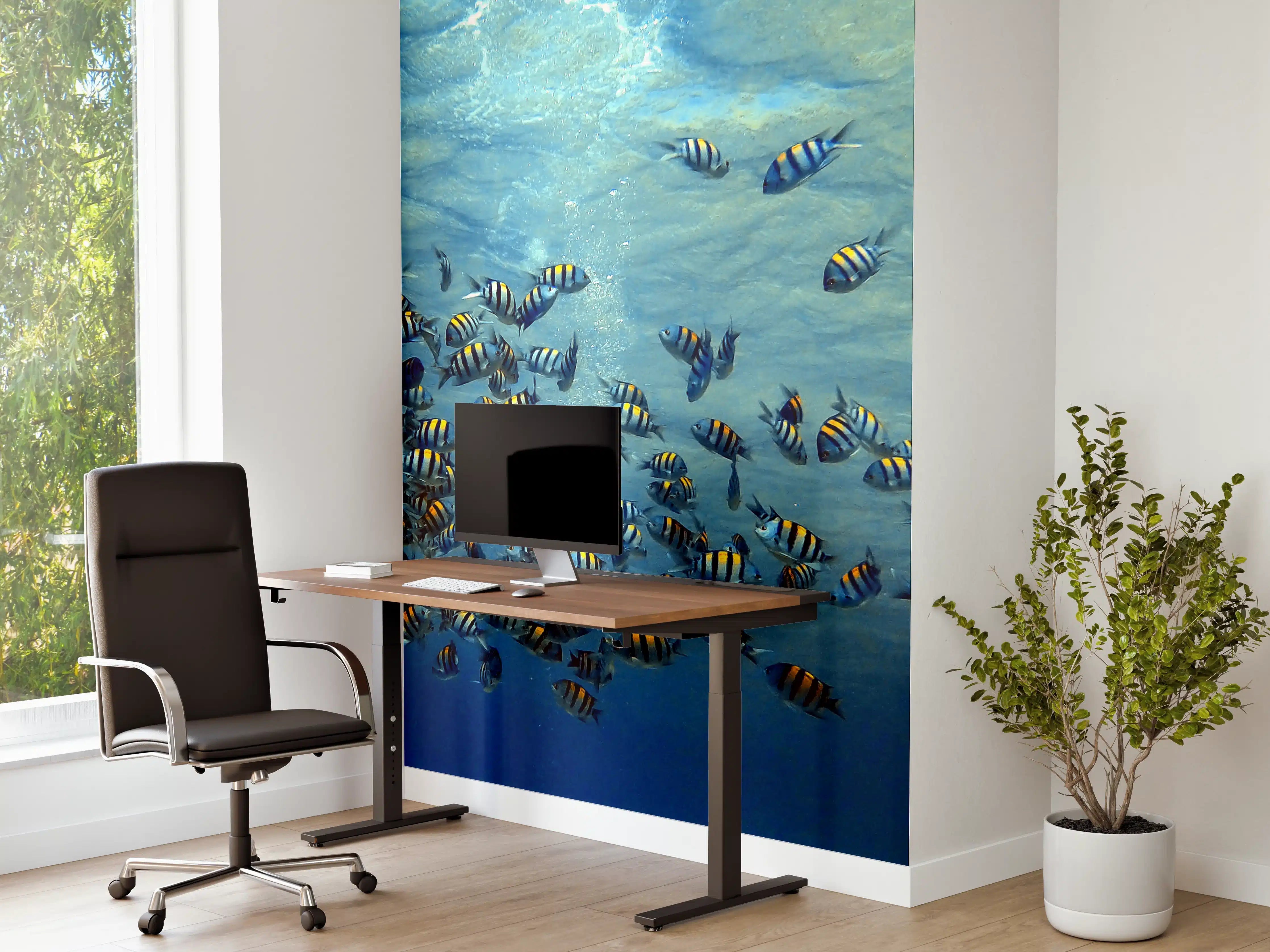 Büro Wandgestaltung - Fische im klarem Meer
