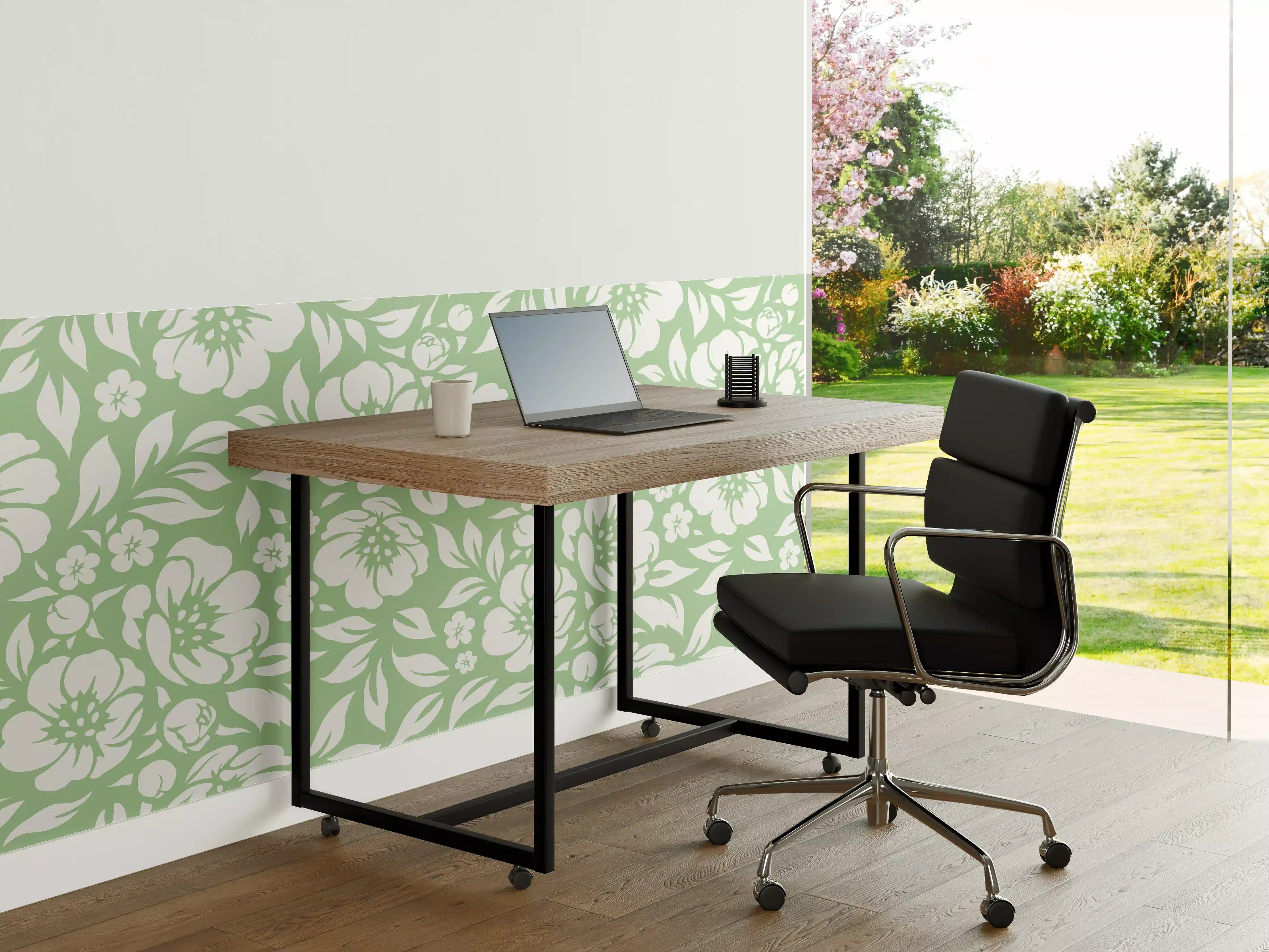 Büro Wandgestaltung - Florale Muschio-Design