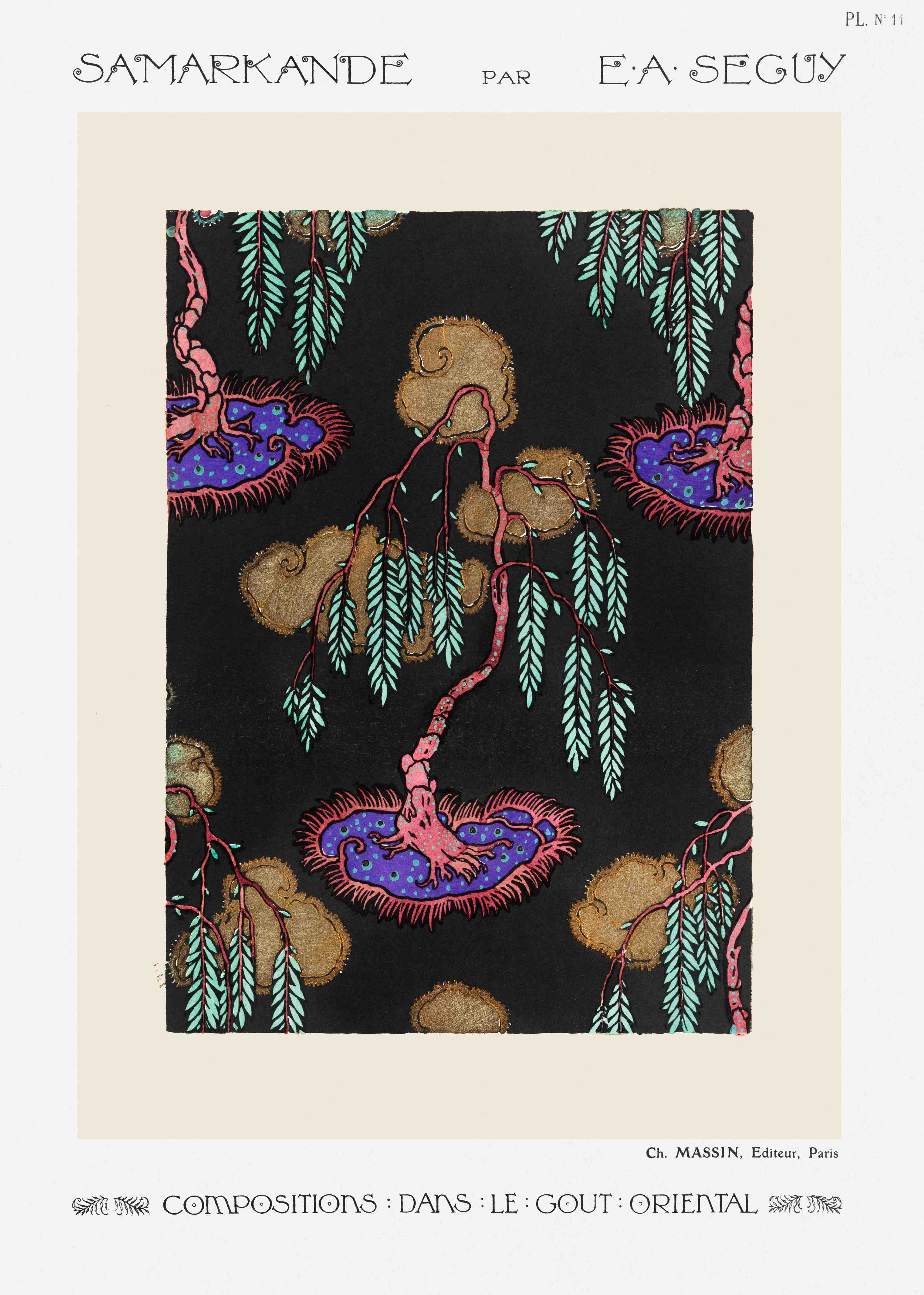 Büro Wandgestaltung-Florales Vintage-Kunstposter
