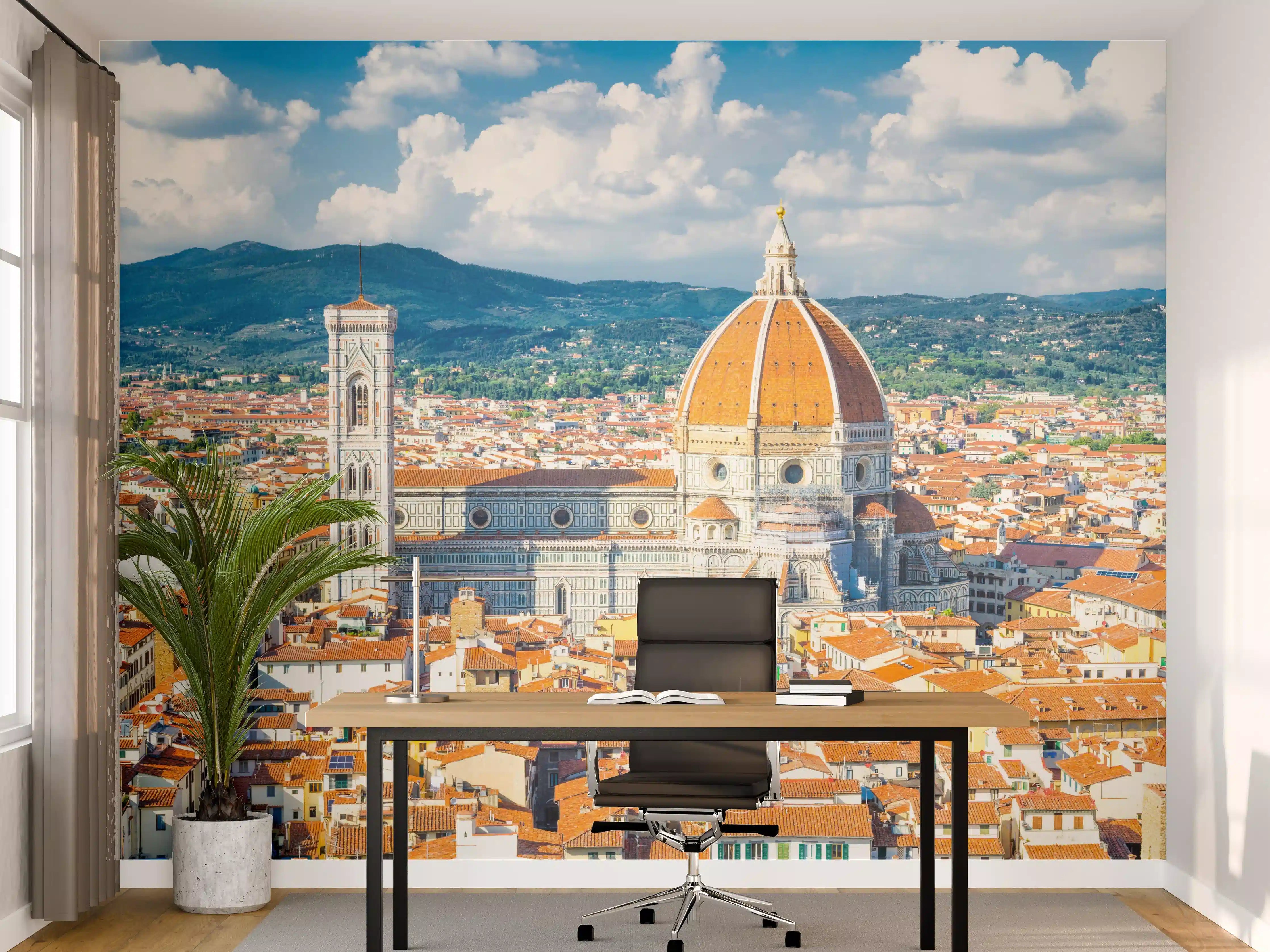Büro Wandgestaltung - Florenz Skyline mit Dom