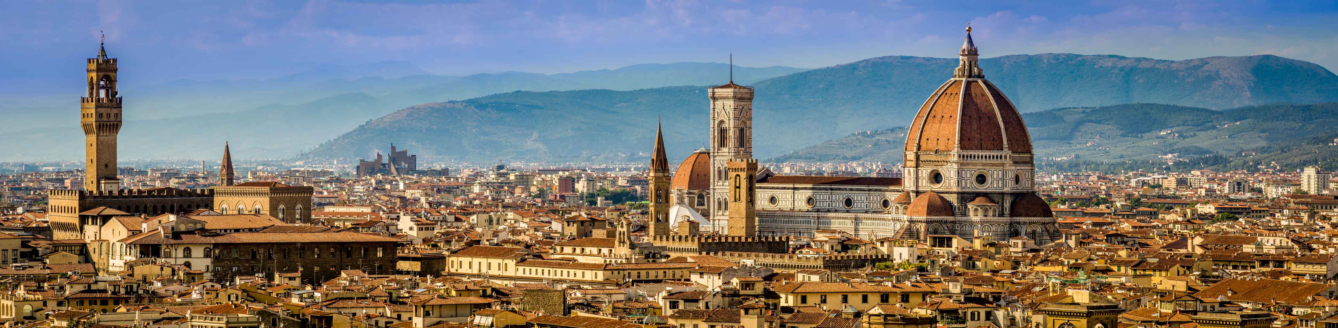 Büro Wandgestaltung-Florenz Skyline mit Duomo