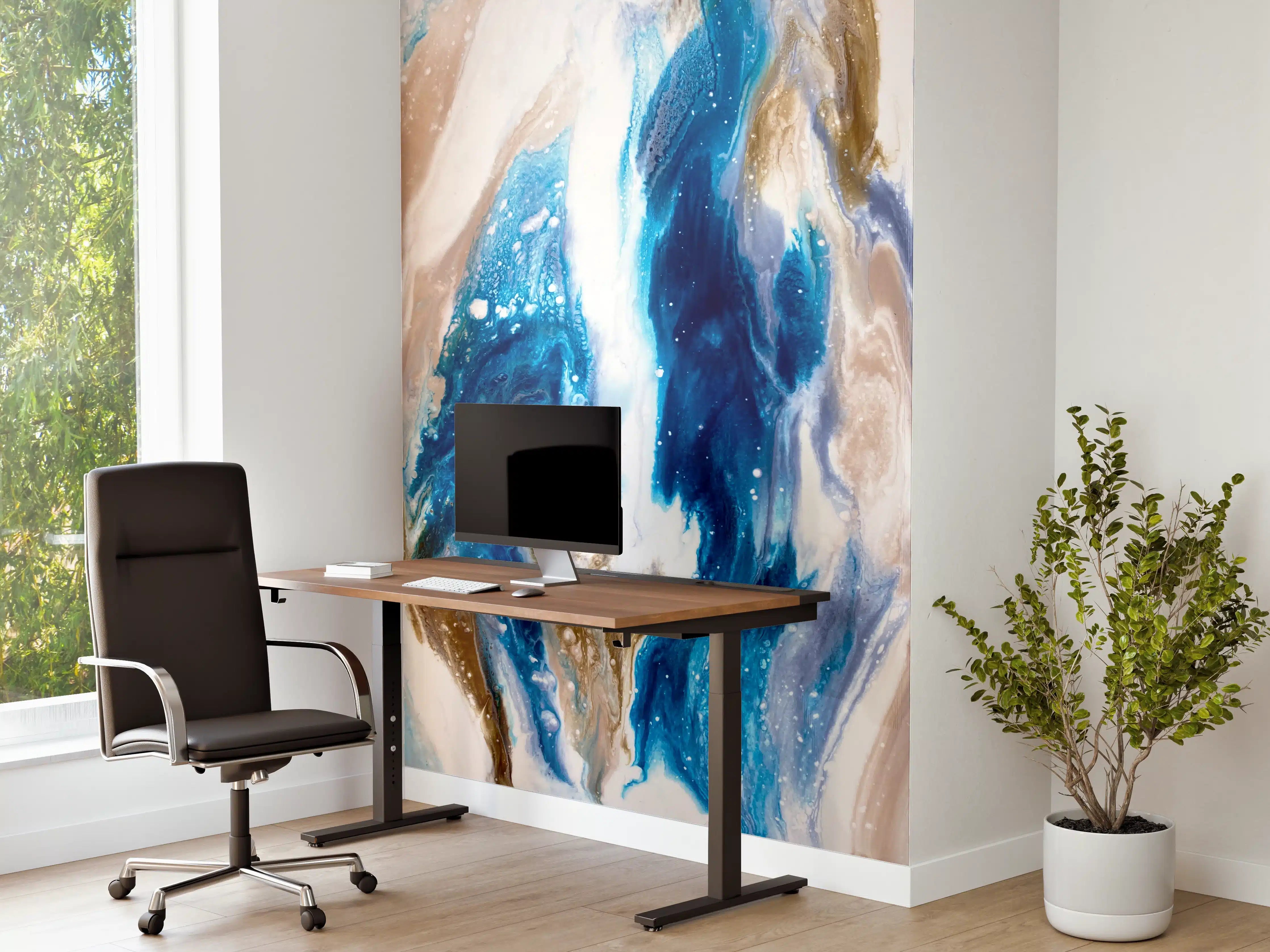 Büro Wandgestaltung - Flüssigkunst Malerei - Abstrakt