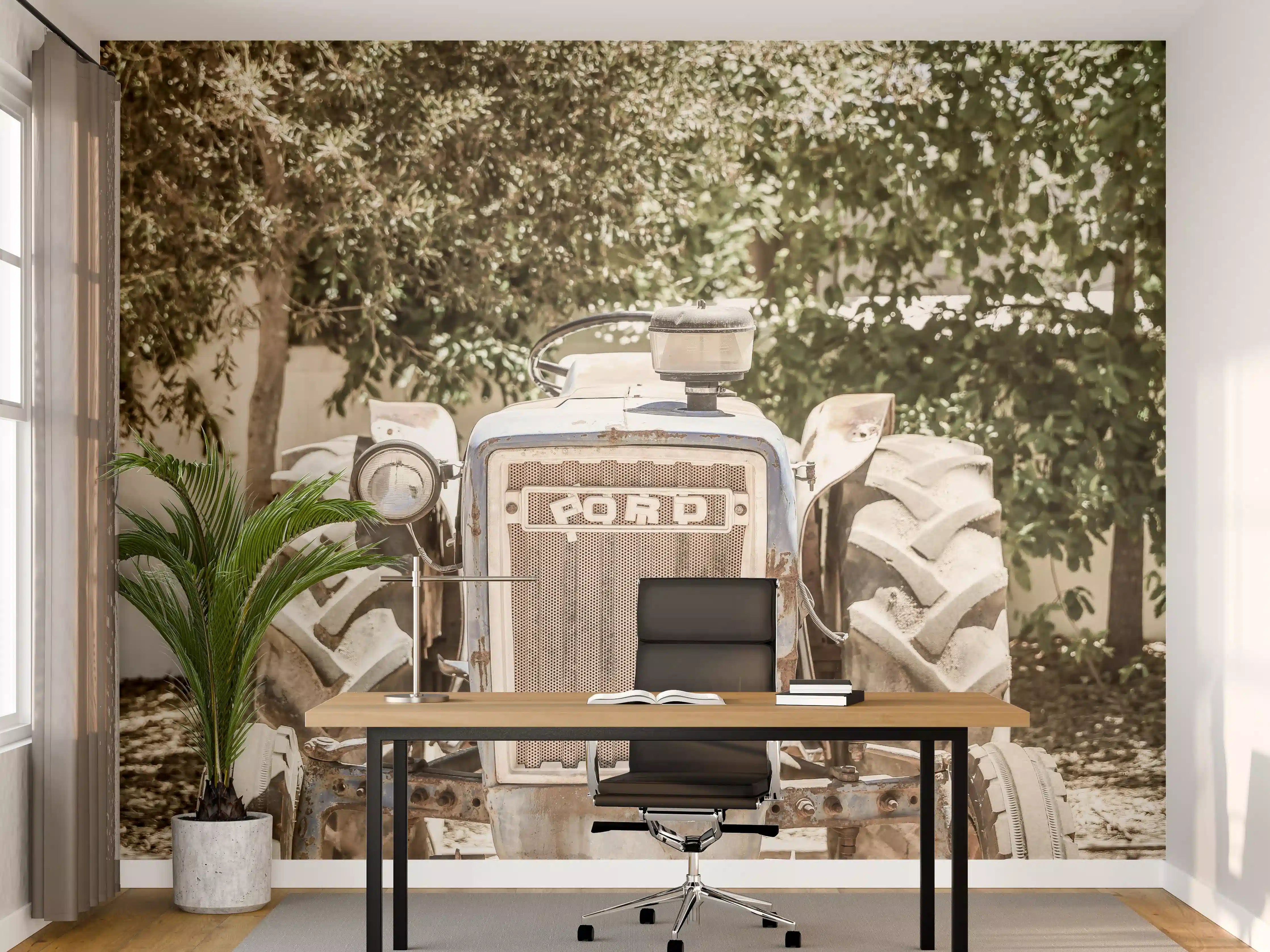 Büro Wandgestaltung - Ford Traktor