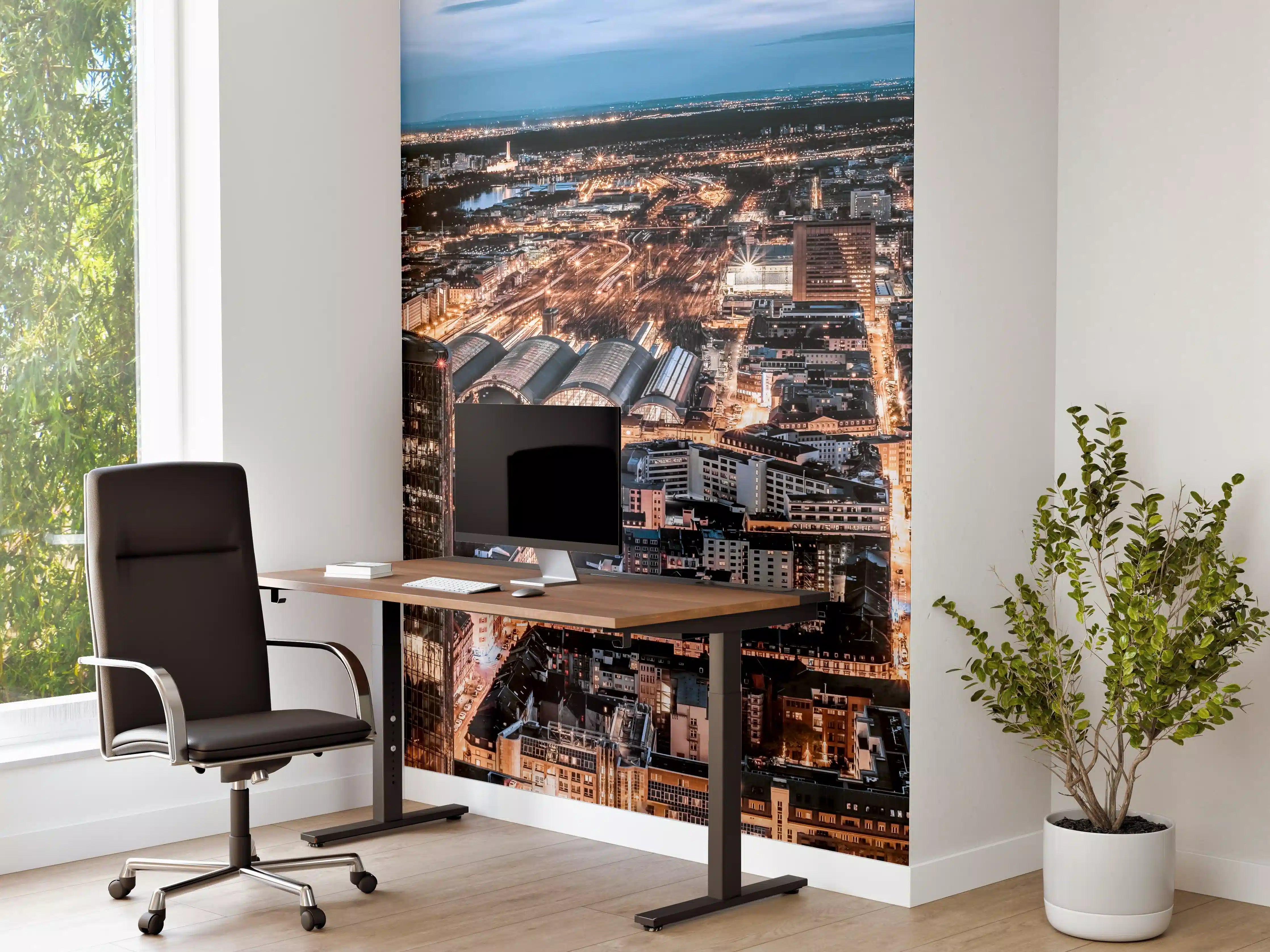Büro Wandgestaltung - Frankfurt 180-Grad-Panorama