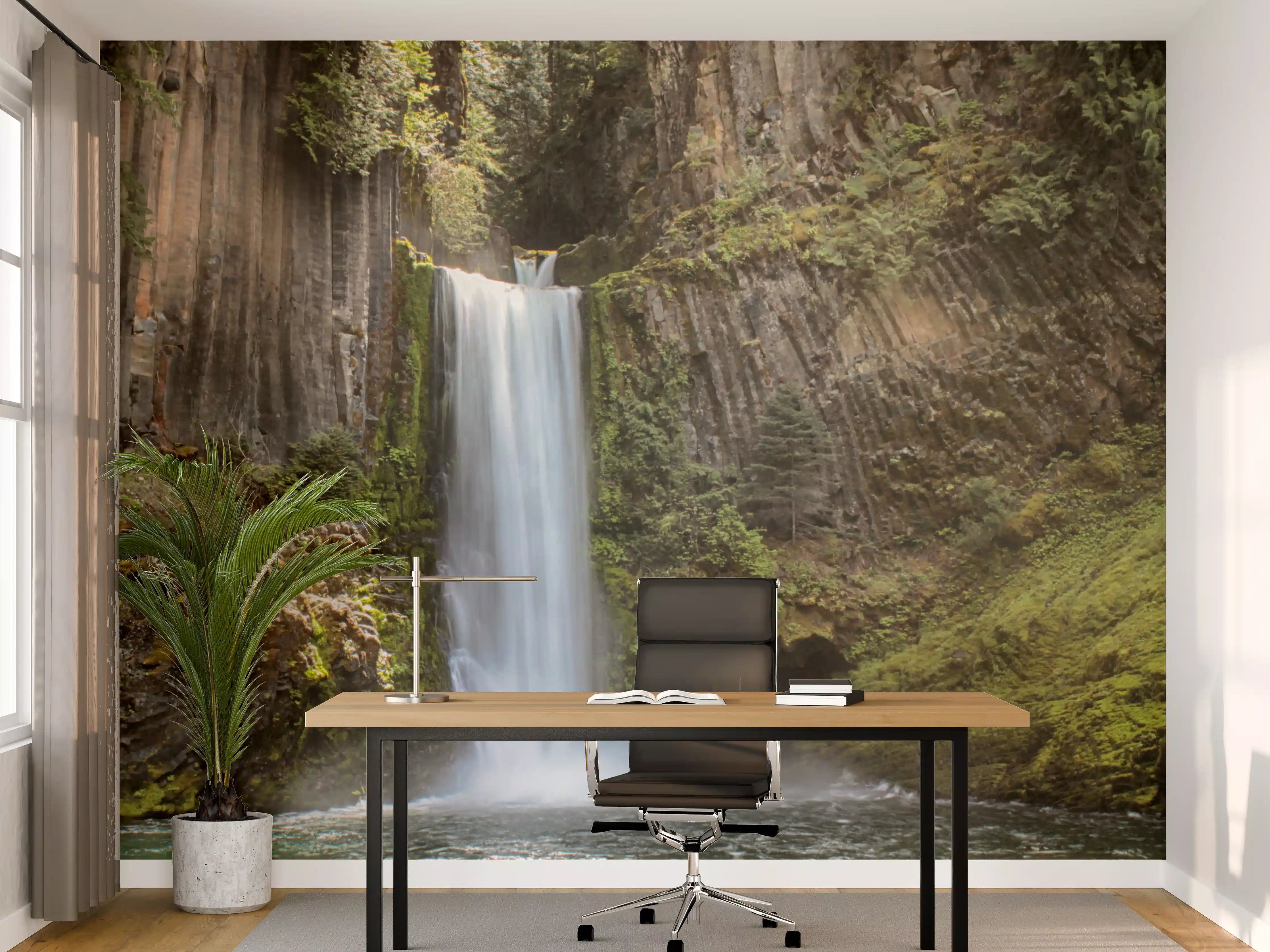 Büro Wandgestaltung - Friedliche Tokatee Falls