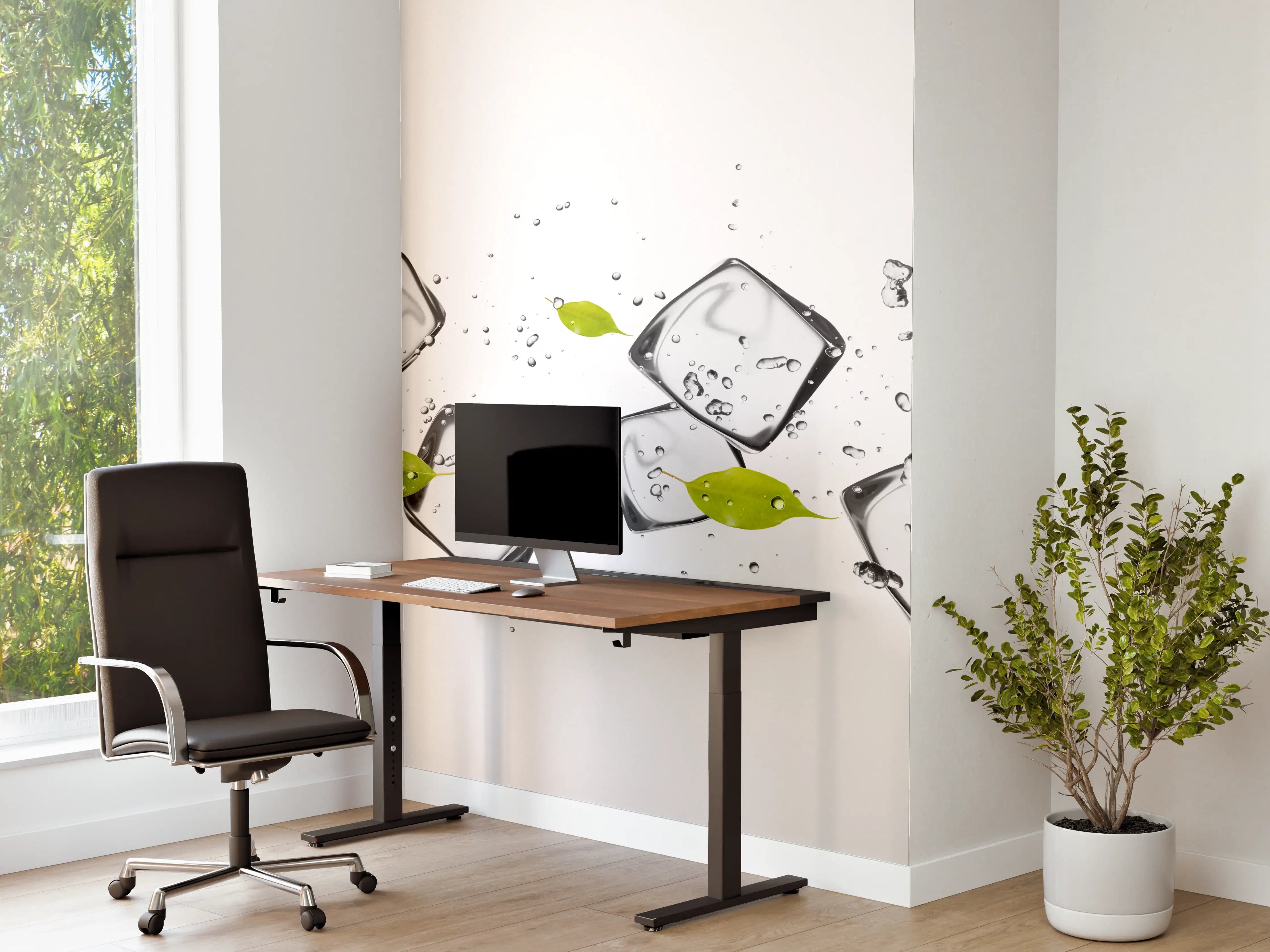 Büro Wandgestaltung - Frische Getränke mit Eis und Minzblättern