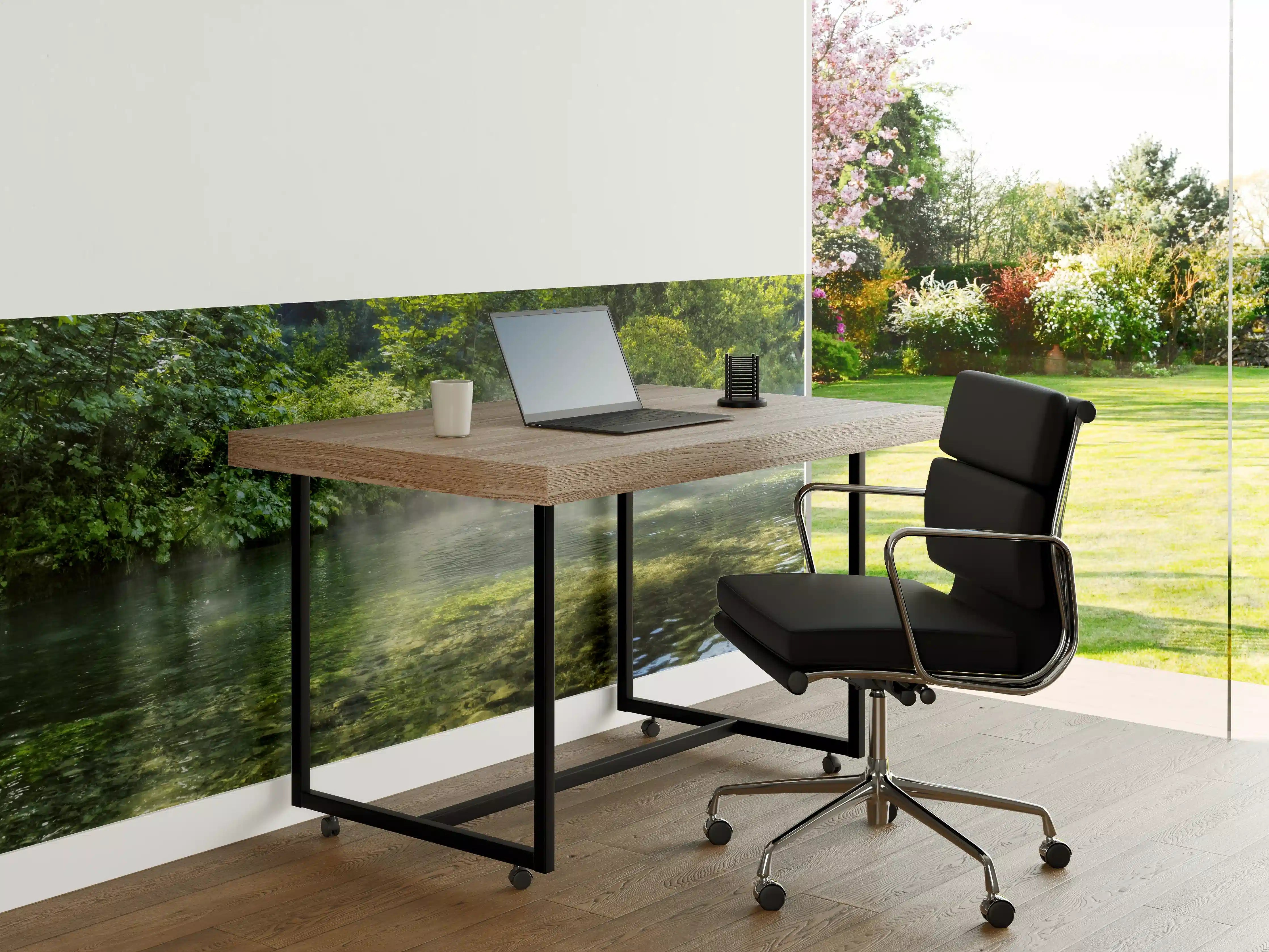 Büro Wandgestaltung - Frischer Fluss im Grünen