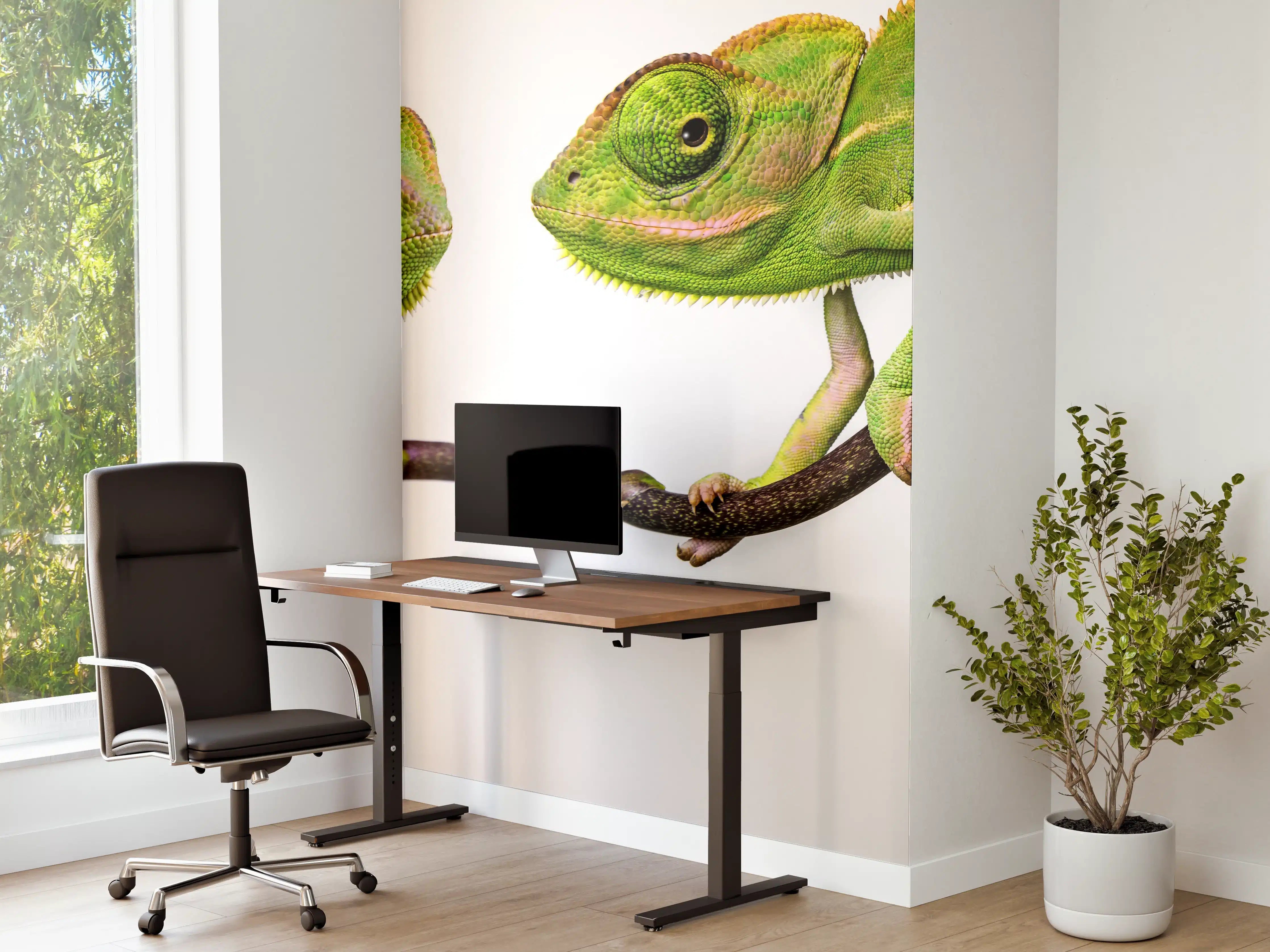 Büro Wandgestaltung - Fröhliche Chamäleons